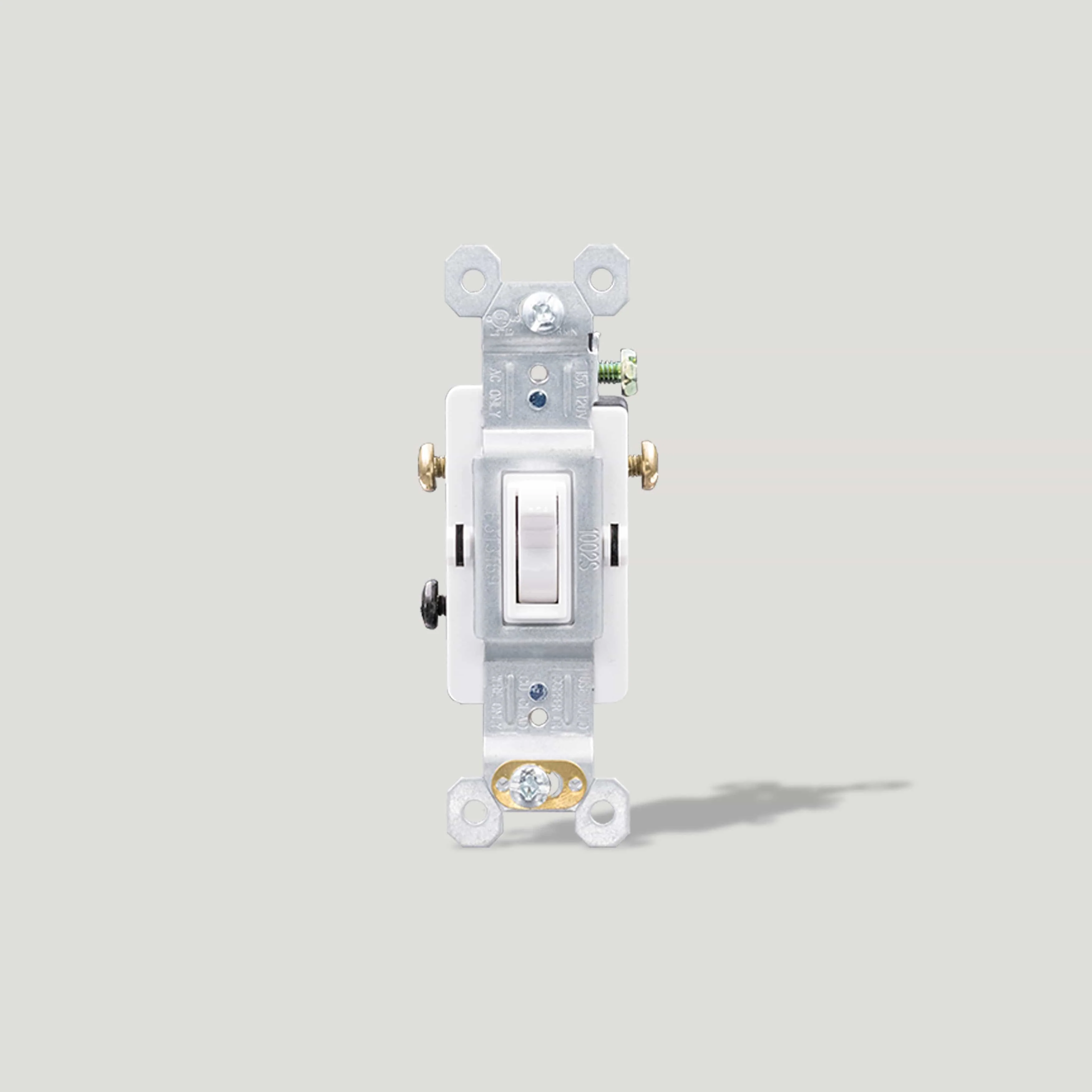 3 Way Toggle Light Switch - White