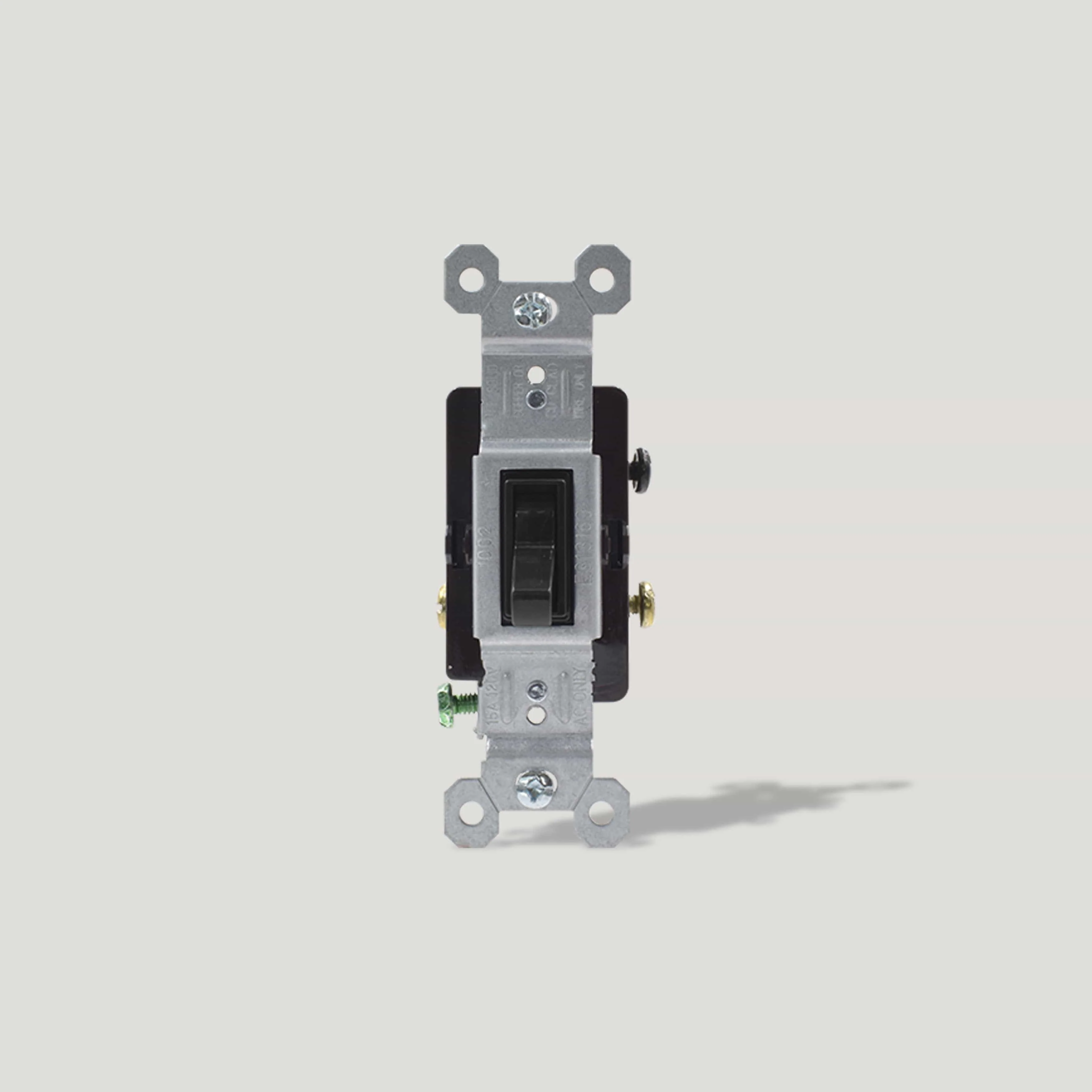 4 Way Toggle Light Switch - Black