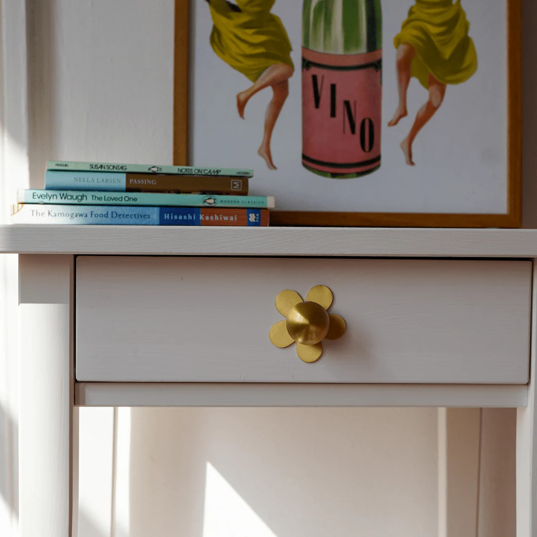 ADA Flower Knob Backplate - Brass - Image 5