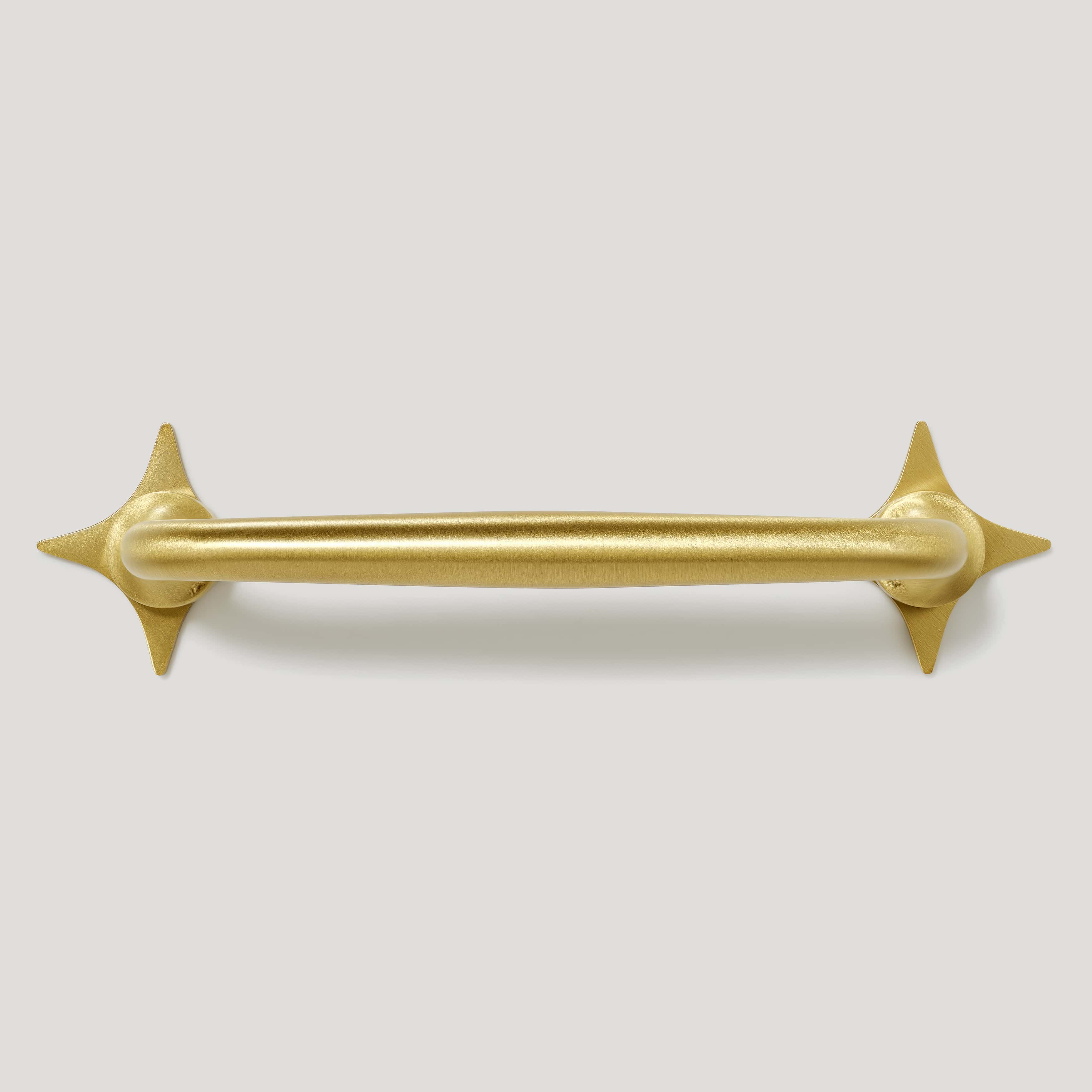 ADA Pull with Star Backplates - Brass - Image 3