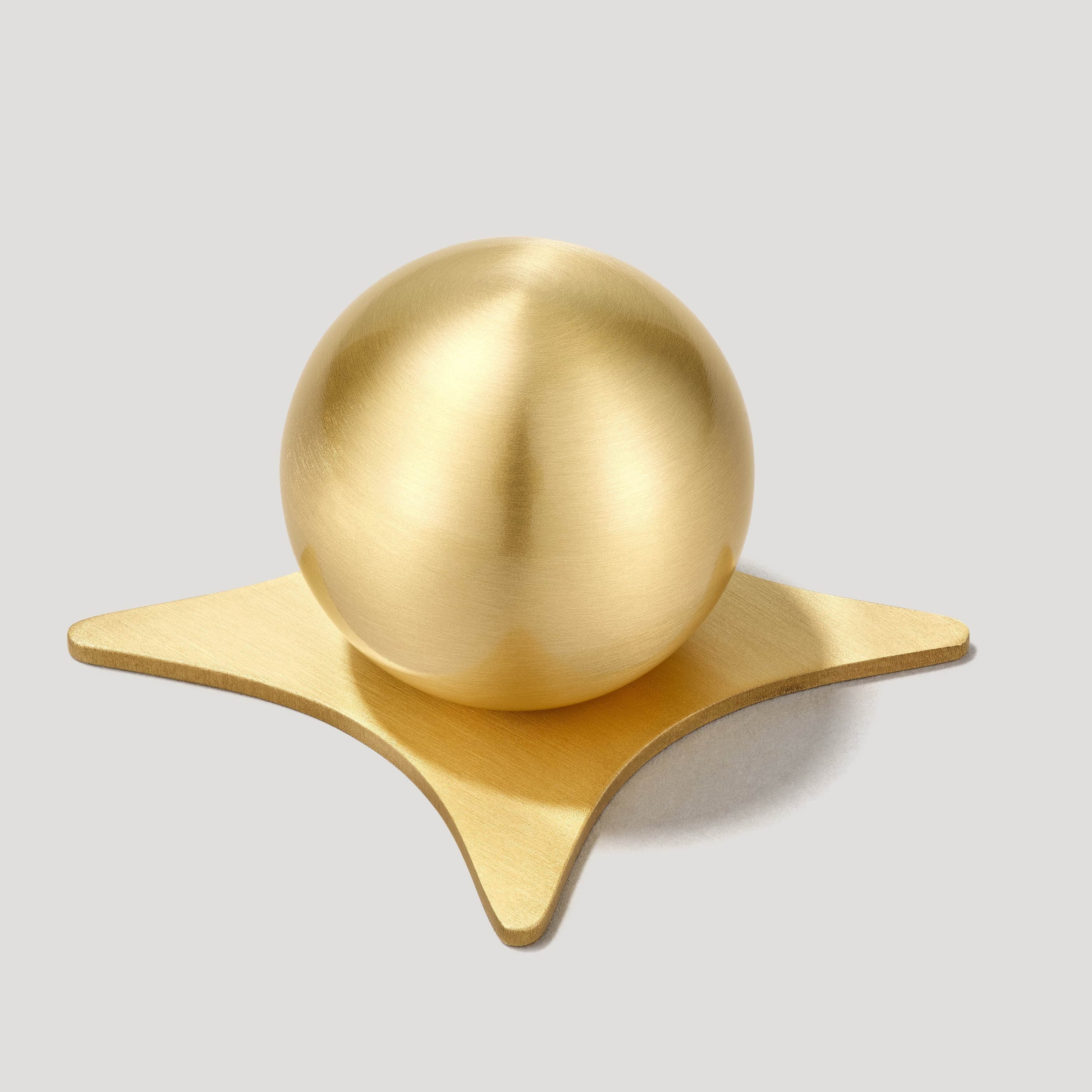 ADA Star Knob Backplate - Brass - Image 5