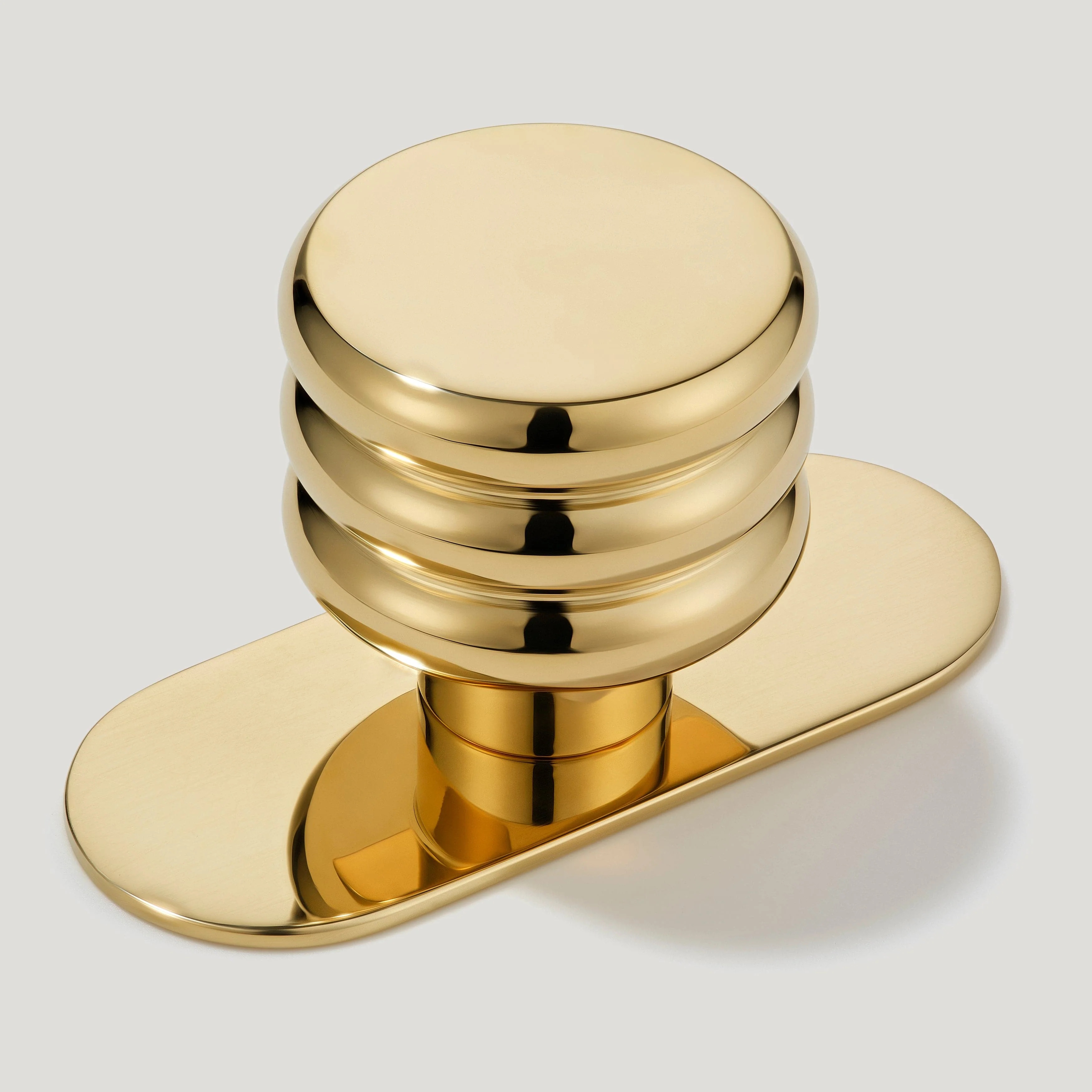 ALVA Cabinet Knob - Unlacquered Brass - Image 4