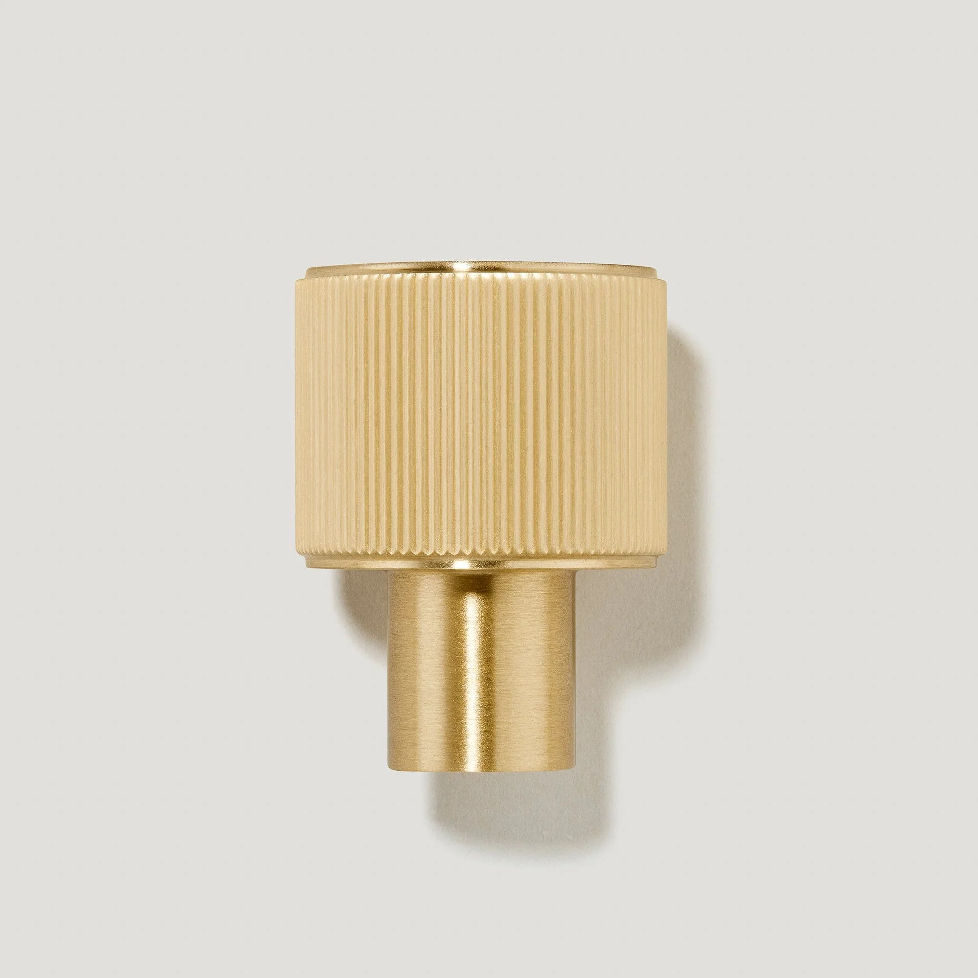 BECKER Grooved Button Wall Hook - Brass - Image 3
