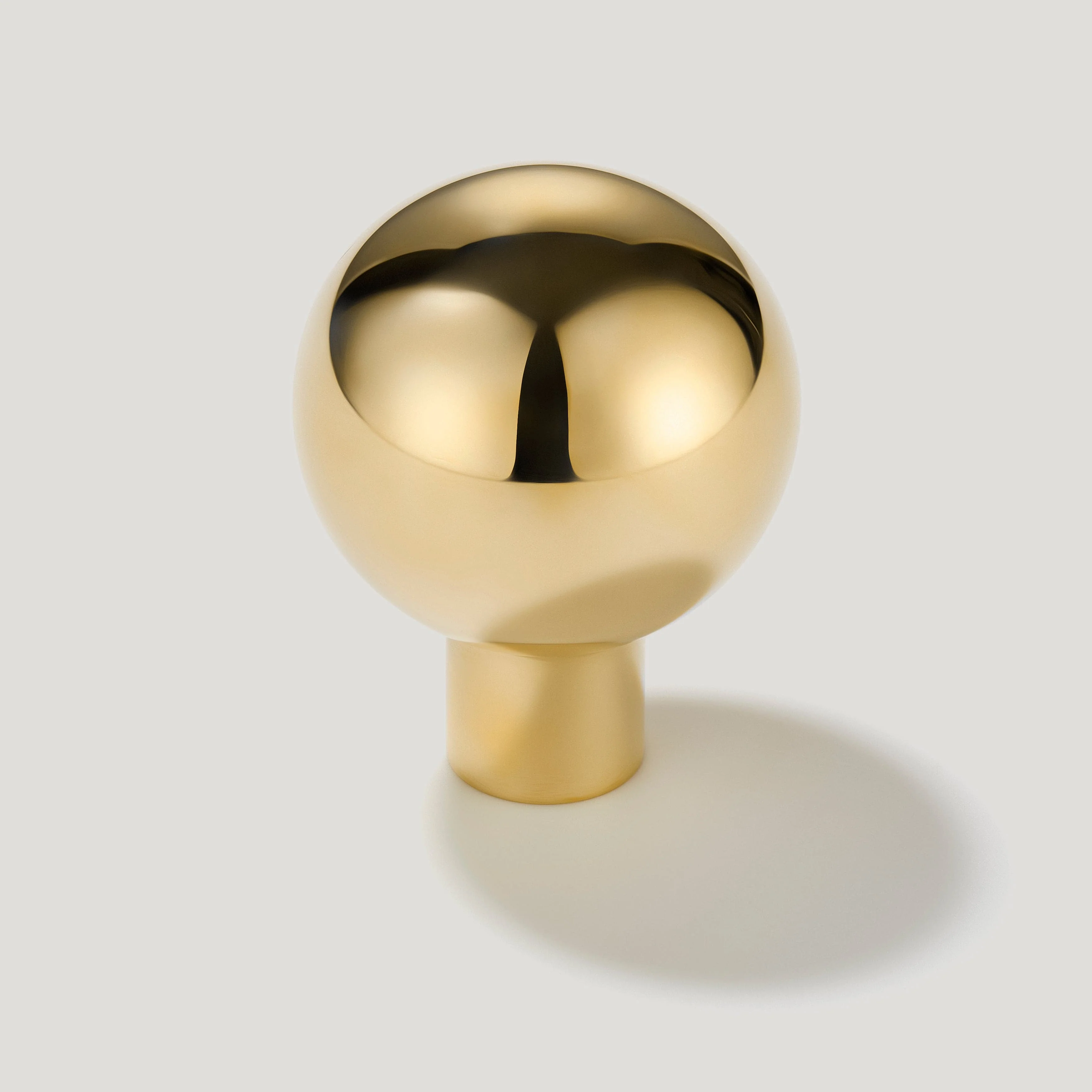 BOBBIN Ball Cabinet Knob - Unlacquered Brass - Image 3