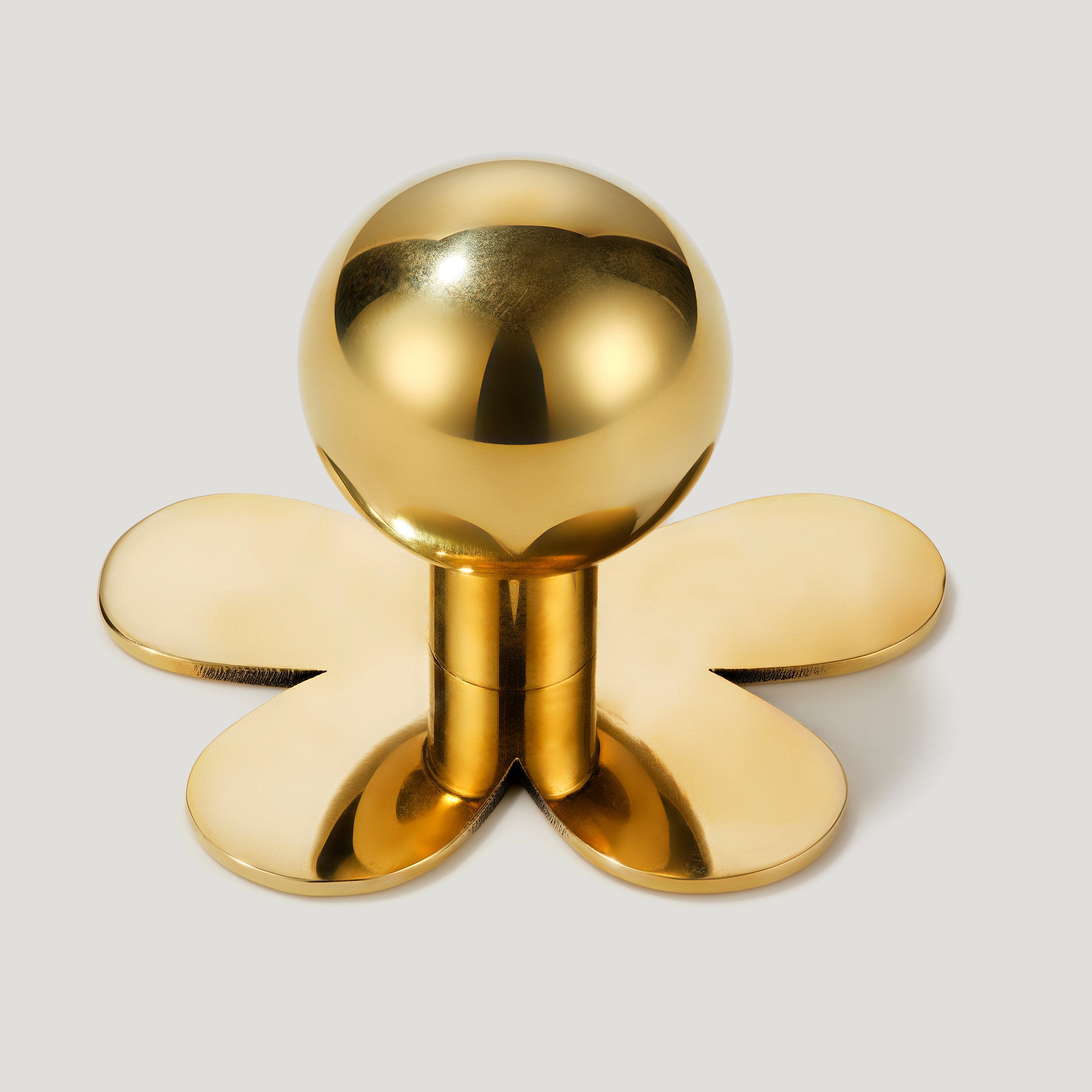 BOBBIN Ball Cabinet Knob - Unlacquered Brass - Image 6