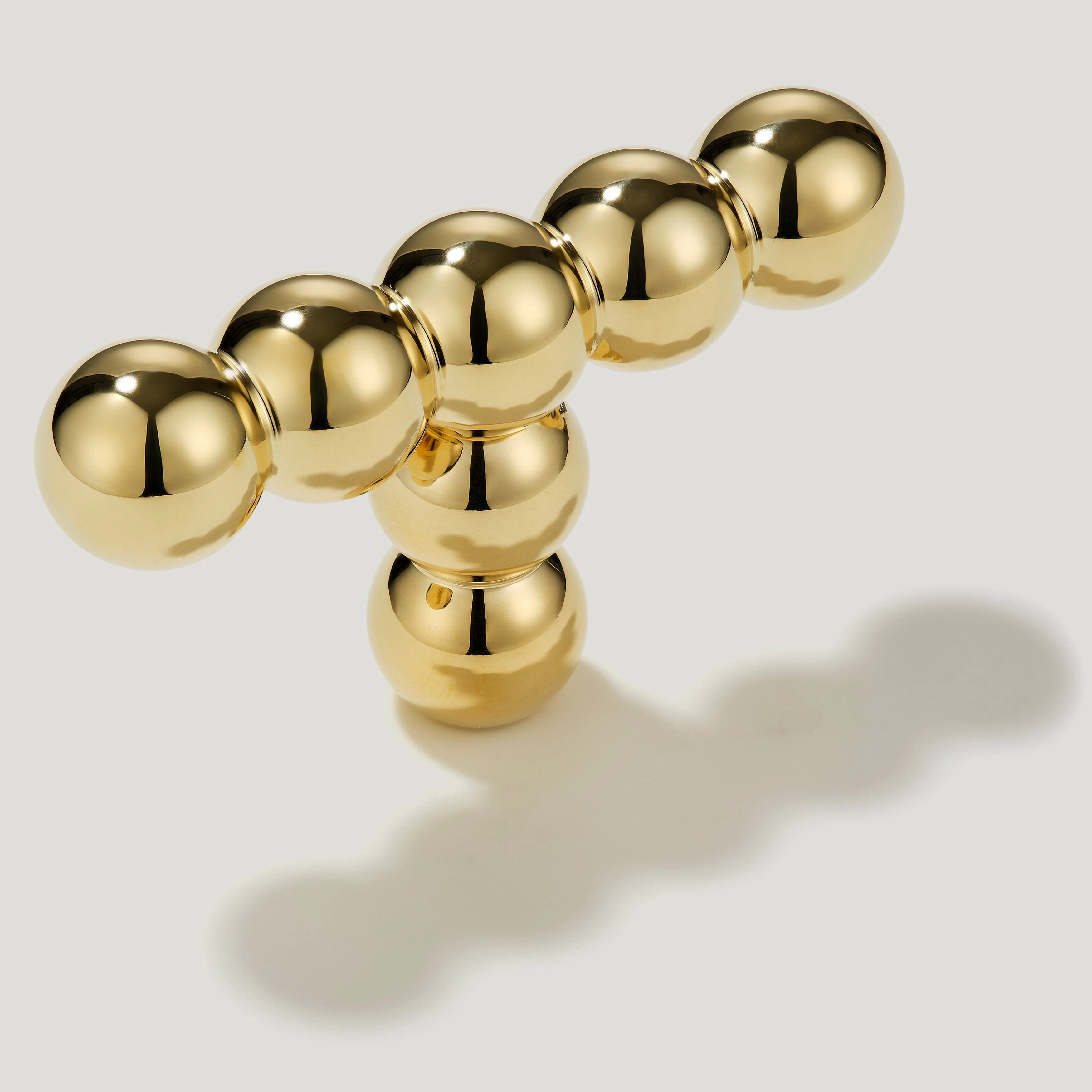BOBBIN Single T Pull - Unlacquered Brass - Image 3