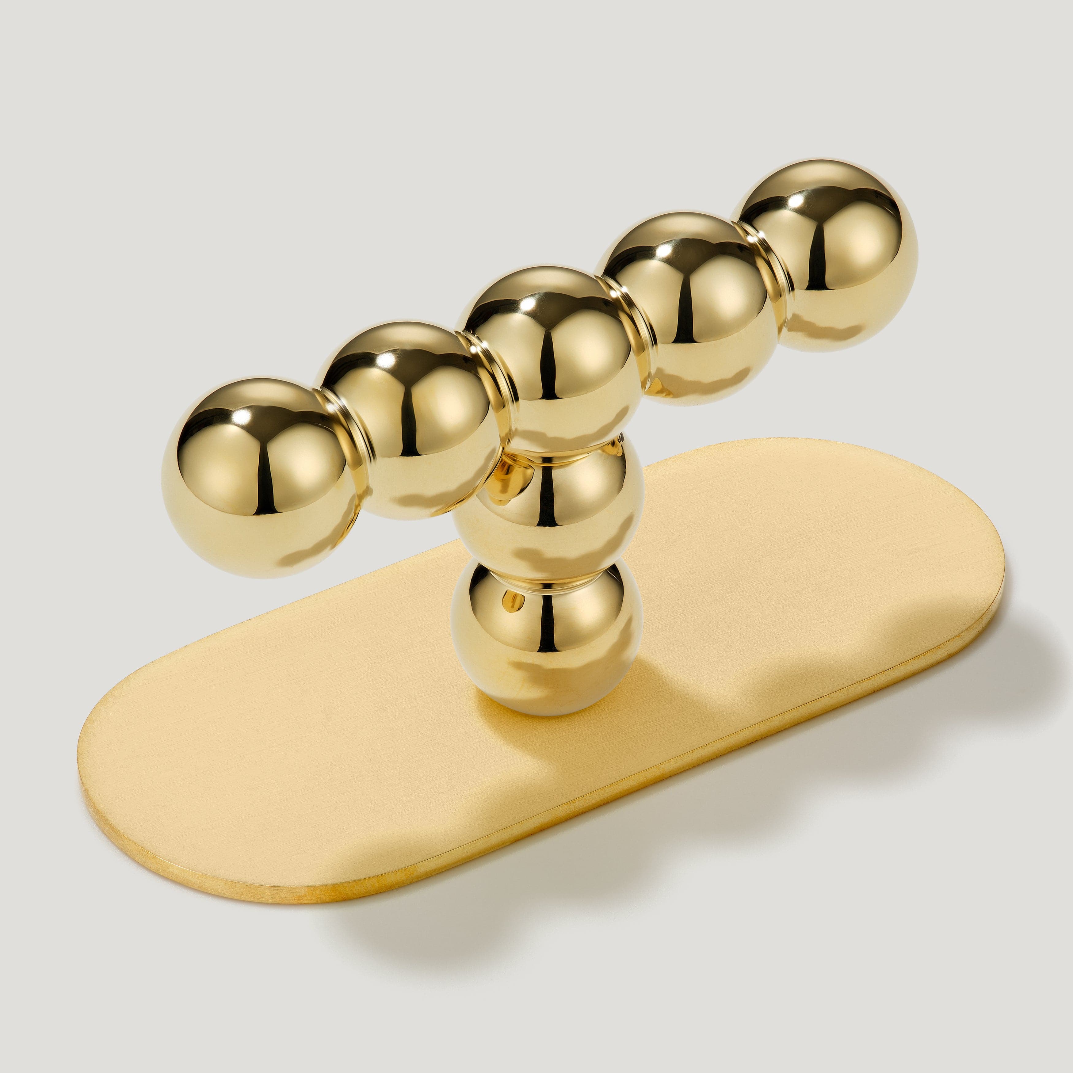 BOBBIN Single T Pull - Unlacquered Brass - Image 4