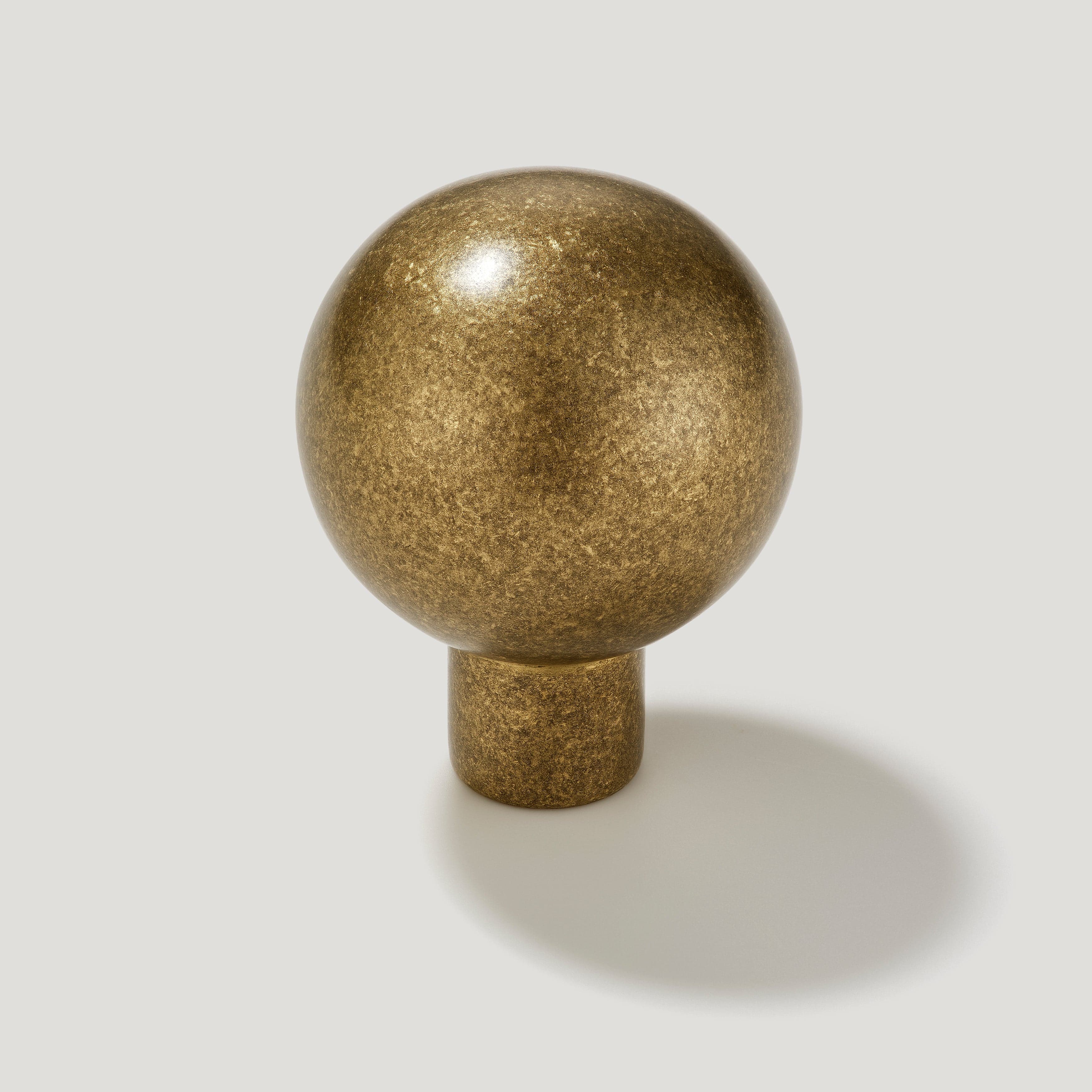 BOBBIN Ball Cabinet Knob - Aged Brass - Image 3