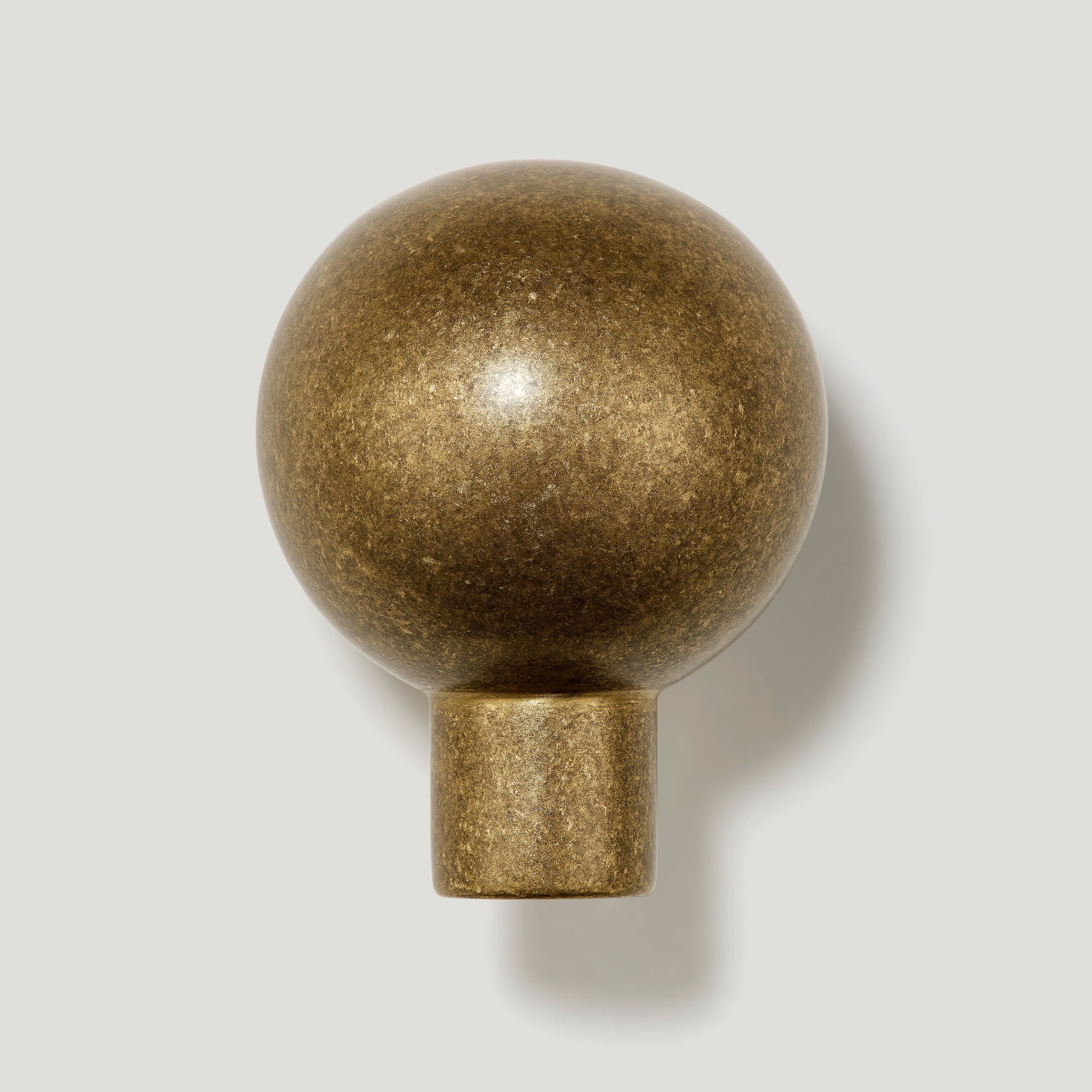 BOBBIN Ball Cabinet Knob - Aged Brass - Image 4