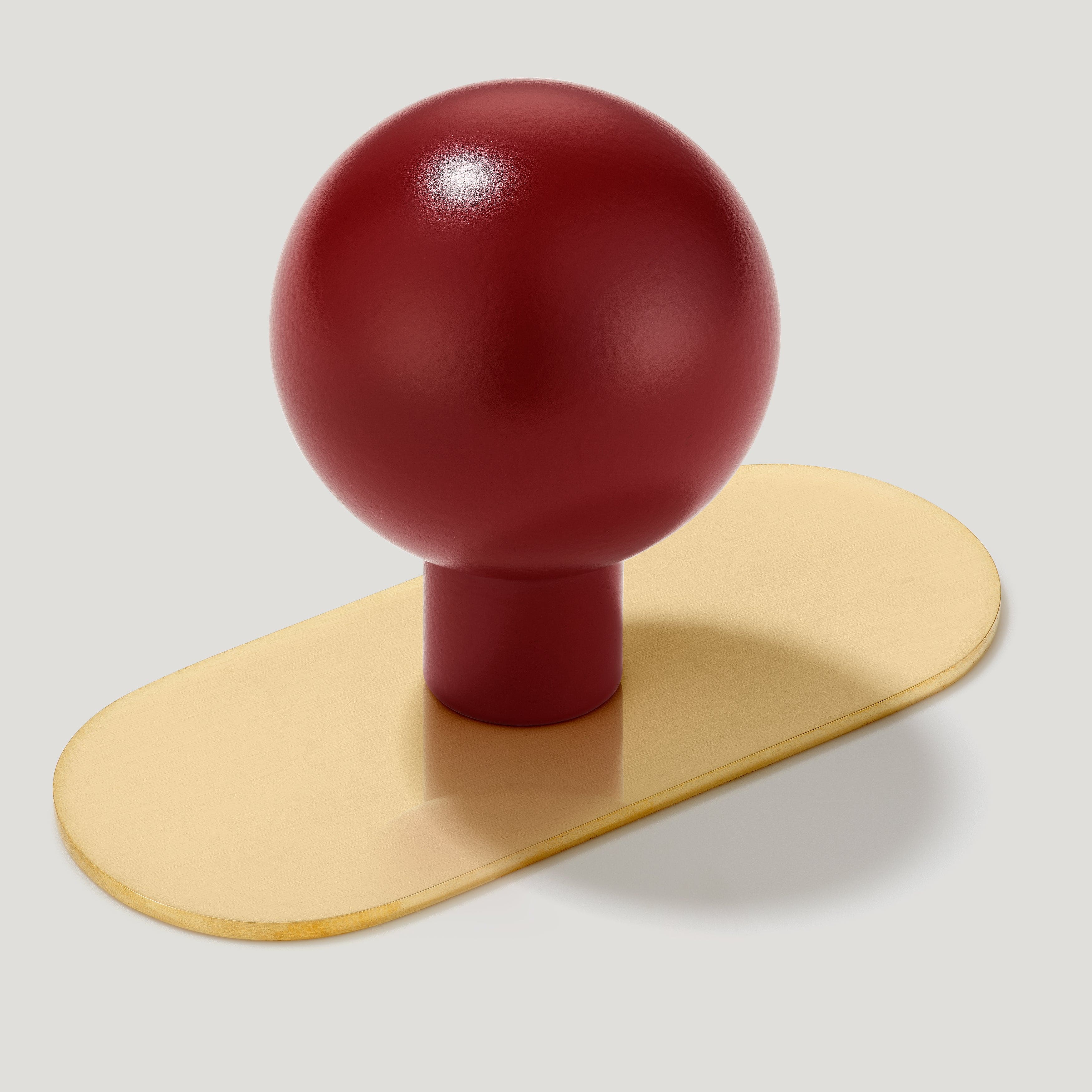 BOBBIN Ball Cabinet Knob - Burgundy - Image 4