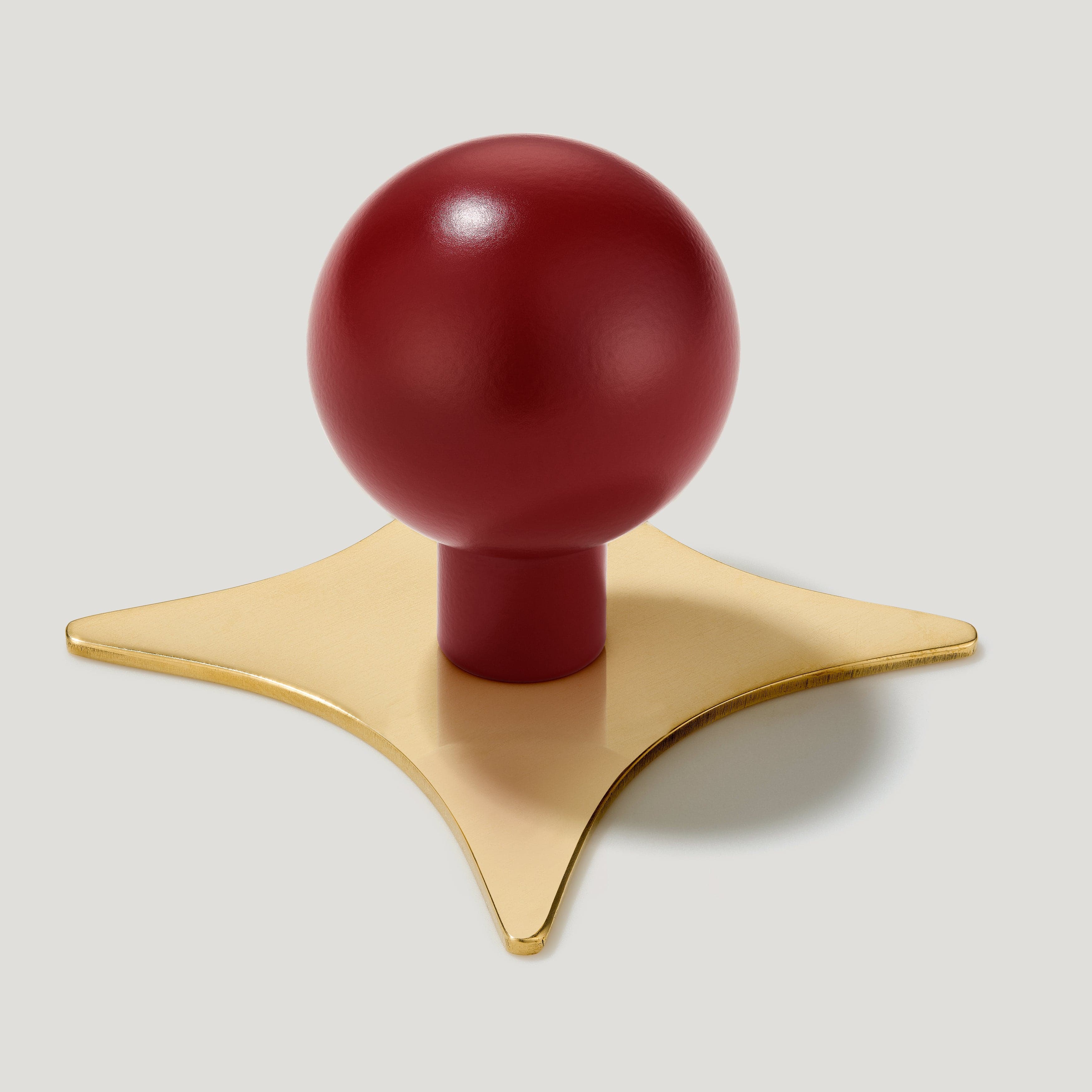 BOBBIN Ball Cabinet Knob - Burgundy - Image 5