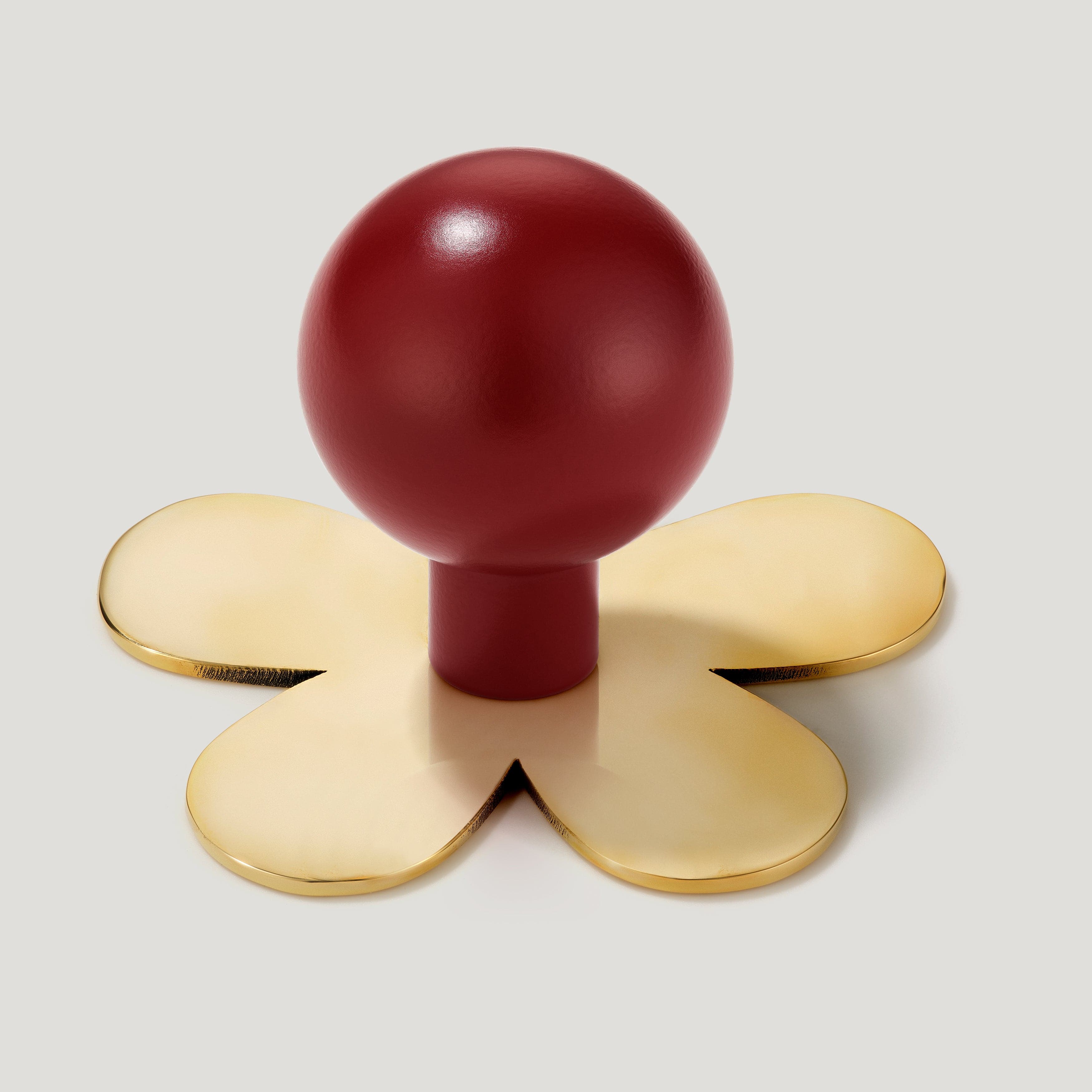 BOBBIN Ball Cabinet Knob - Burgundy - Image 6