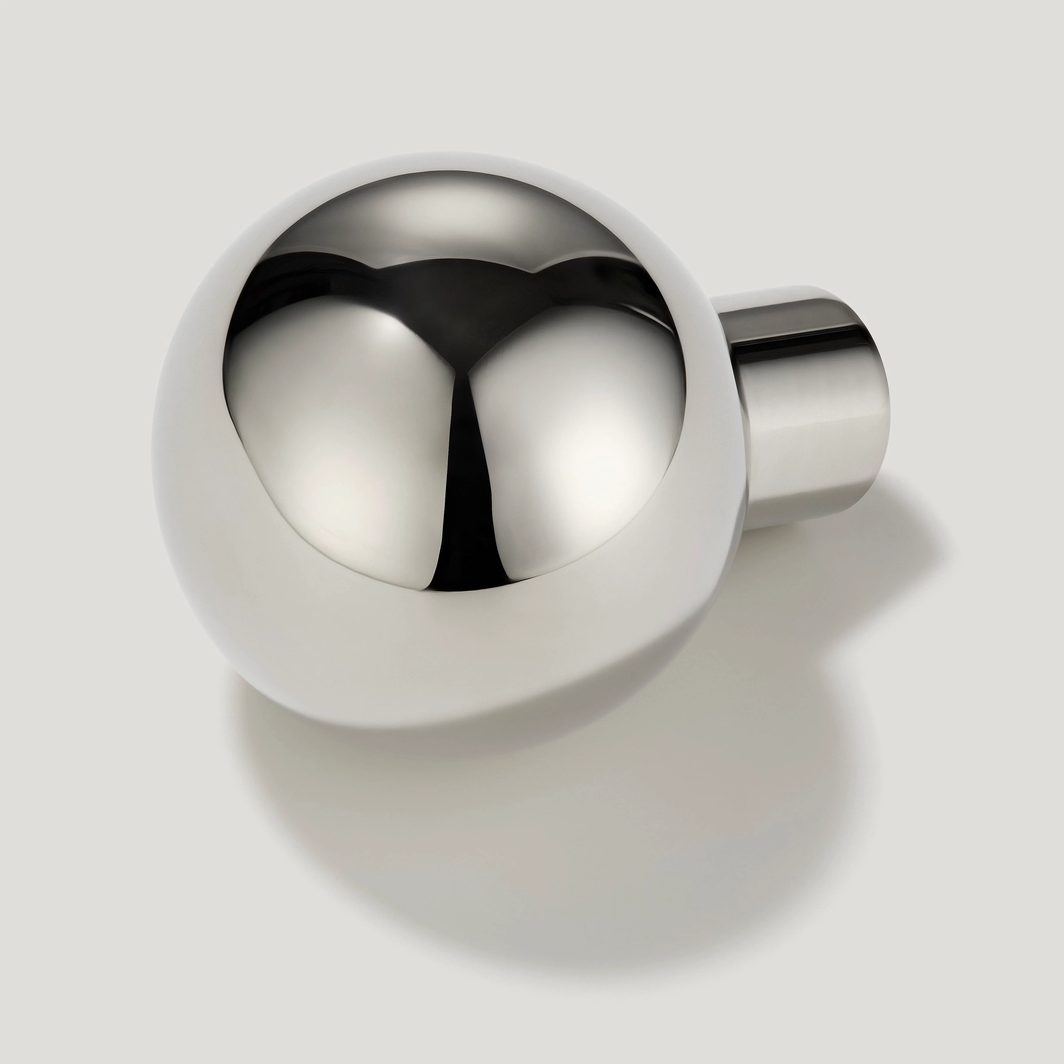 BOBBIN Single Fixing Hook - Polished Nickel - Image 2
