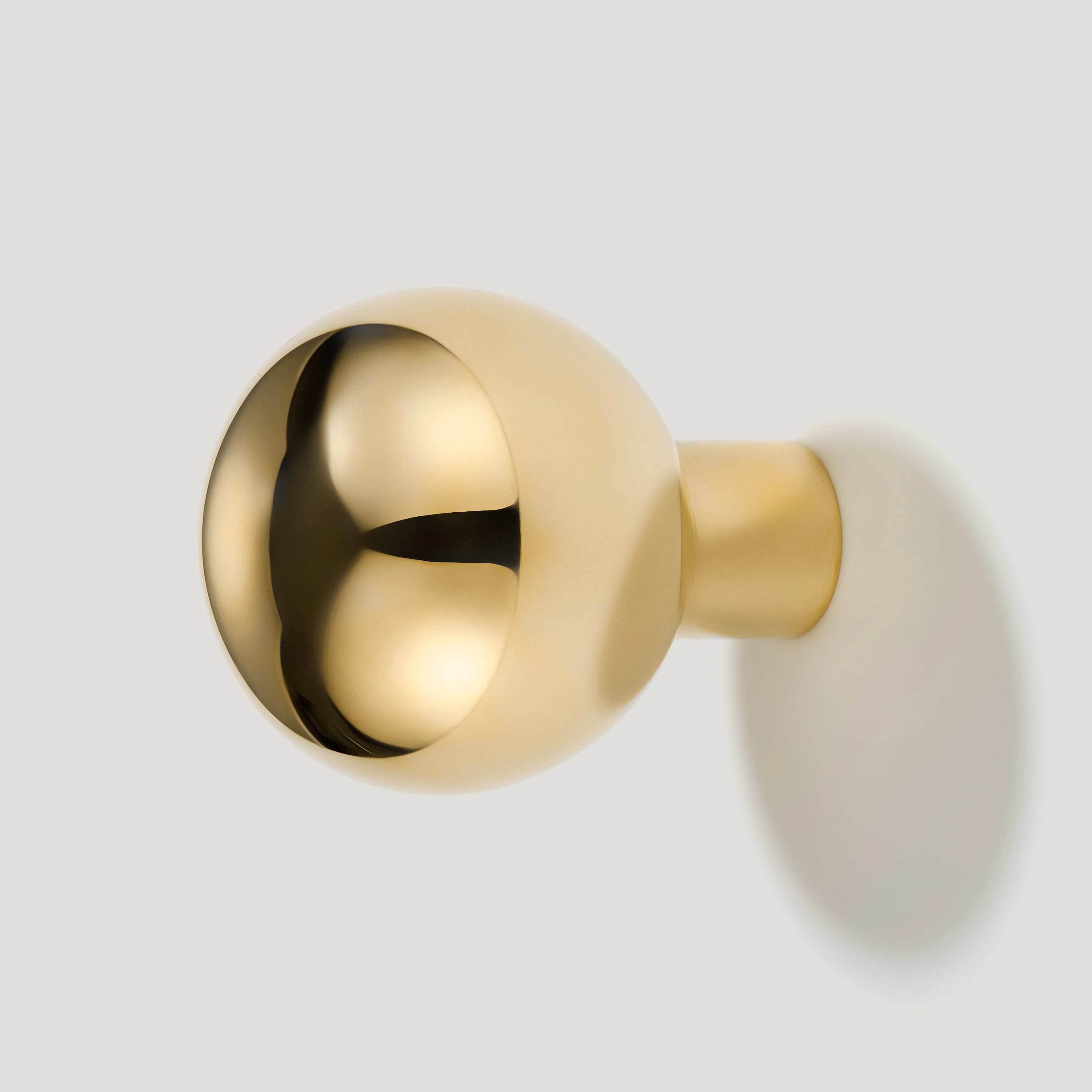 BOBBIN Single Fixing Hook - Unlacquered Brass