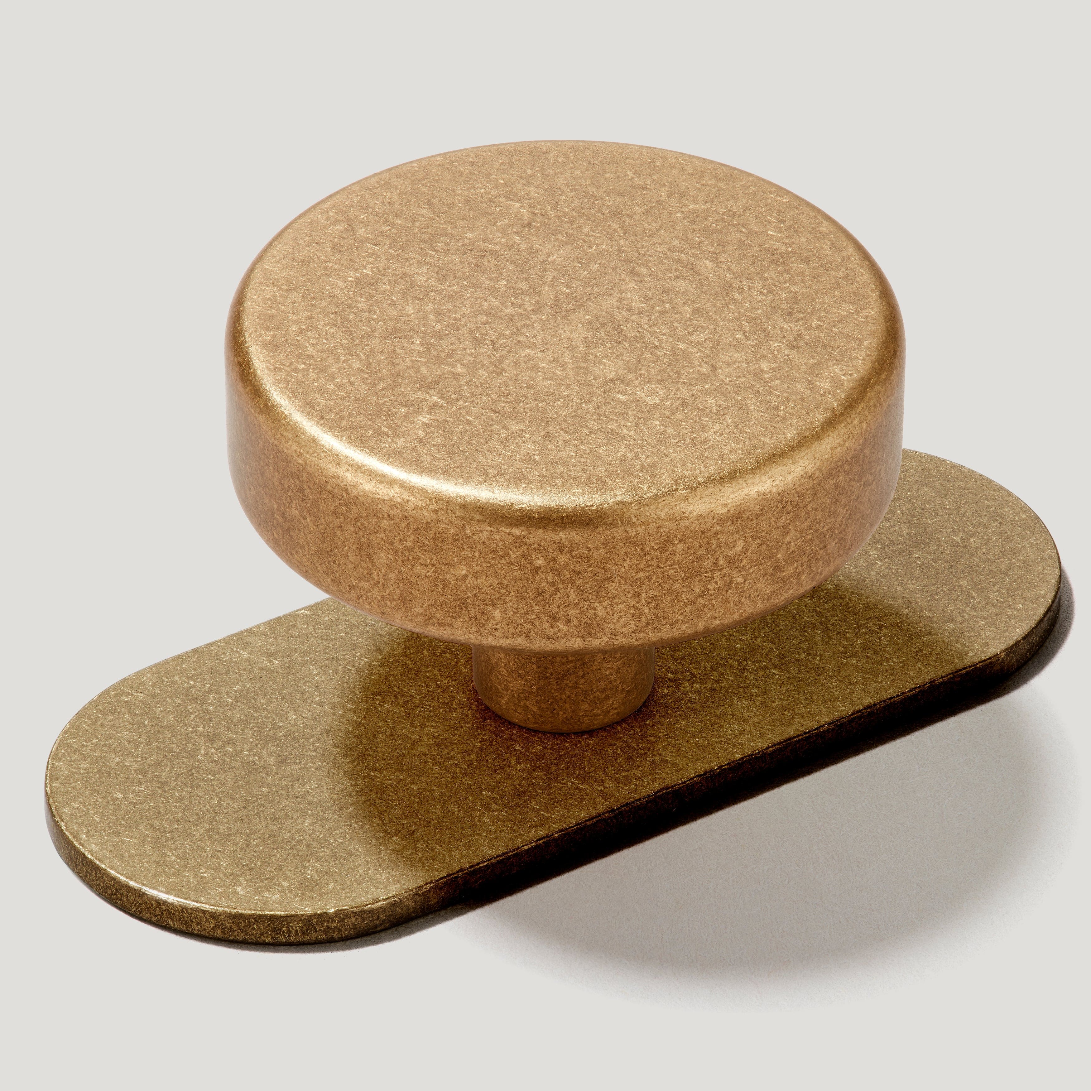 COHEN Knob Backplate - Aged Brass - Image 3