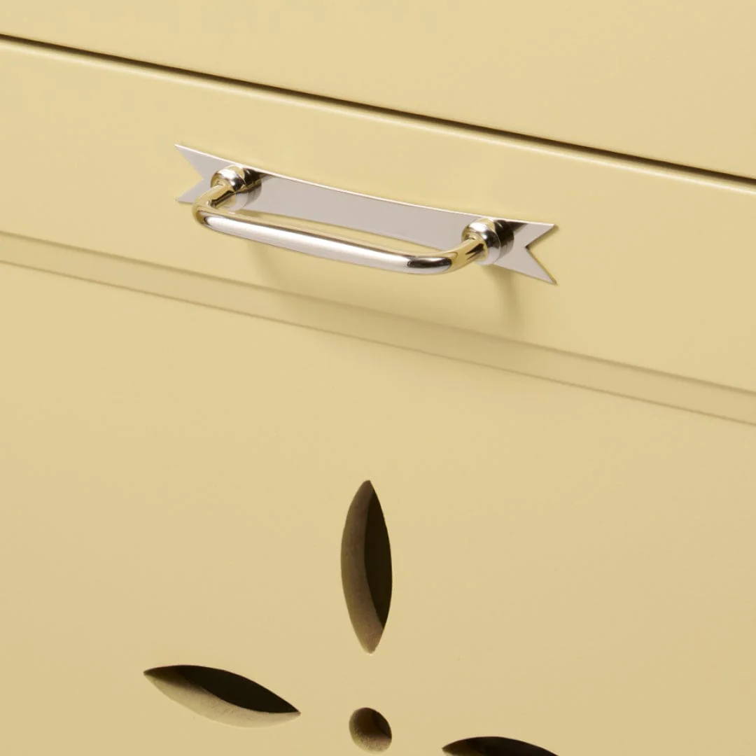 ELIZA Pull with Ribbon Backplate - Polished Nickel - Image 2