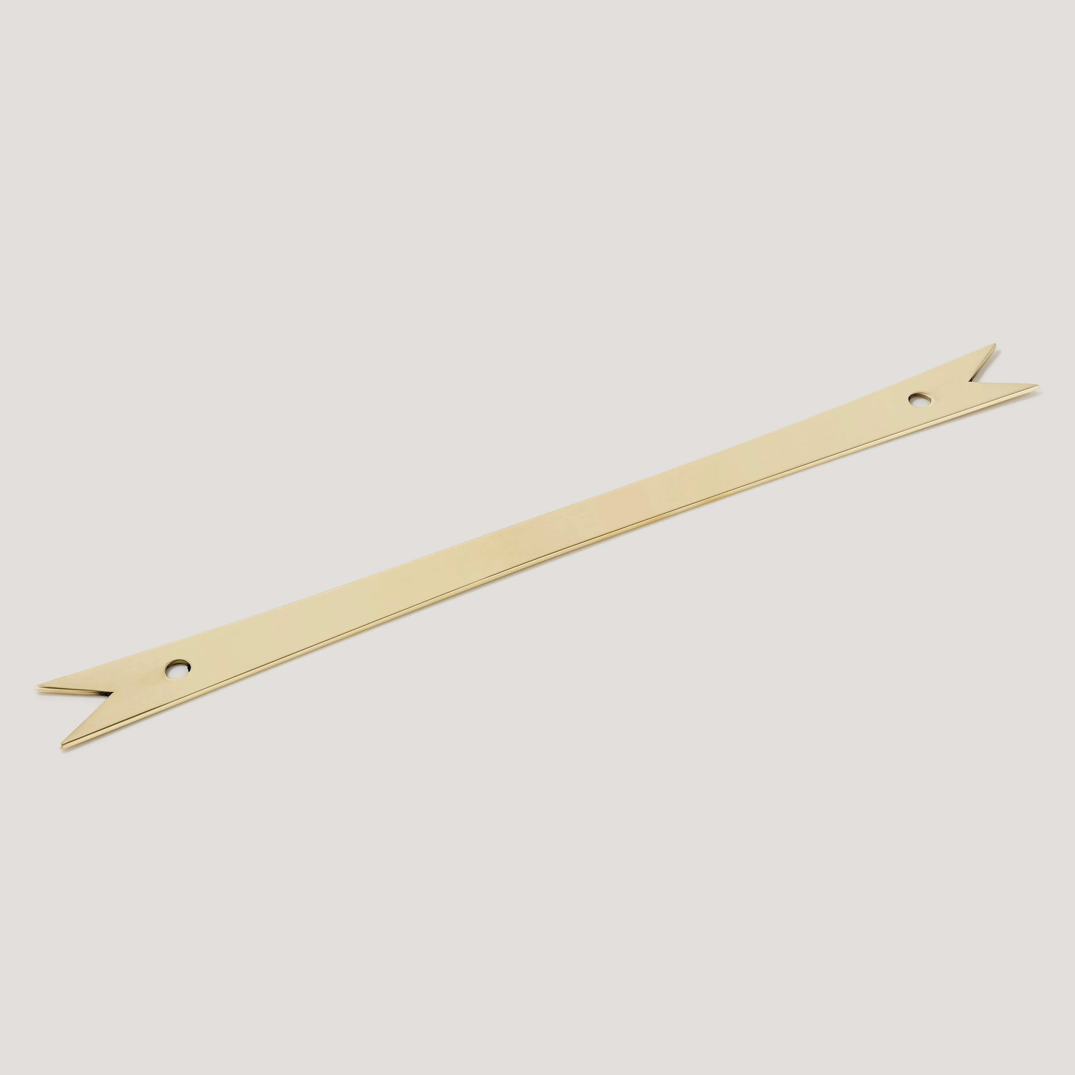 ELIZA Pull with Ribbon Backplate - Unlacquered Brass - Image 6