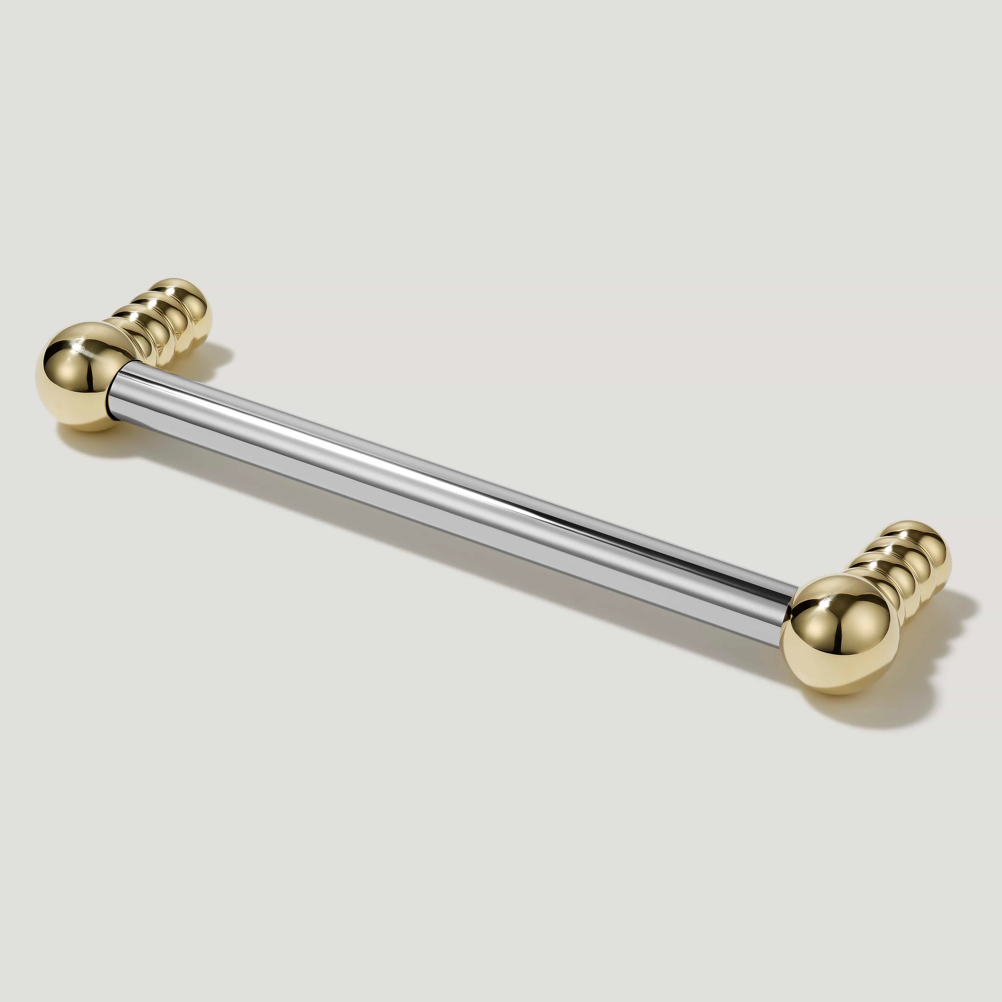 ESBEN Pull - Polished Nickel & Unlacquered Brass - Image 3