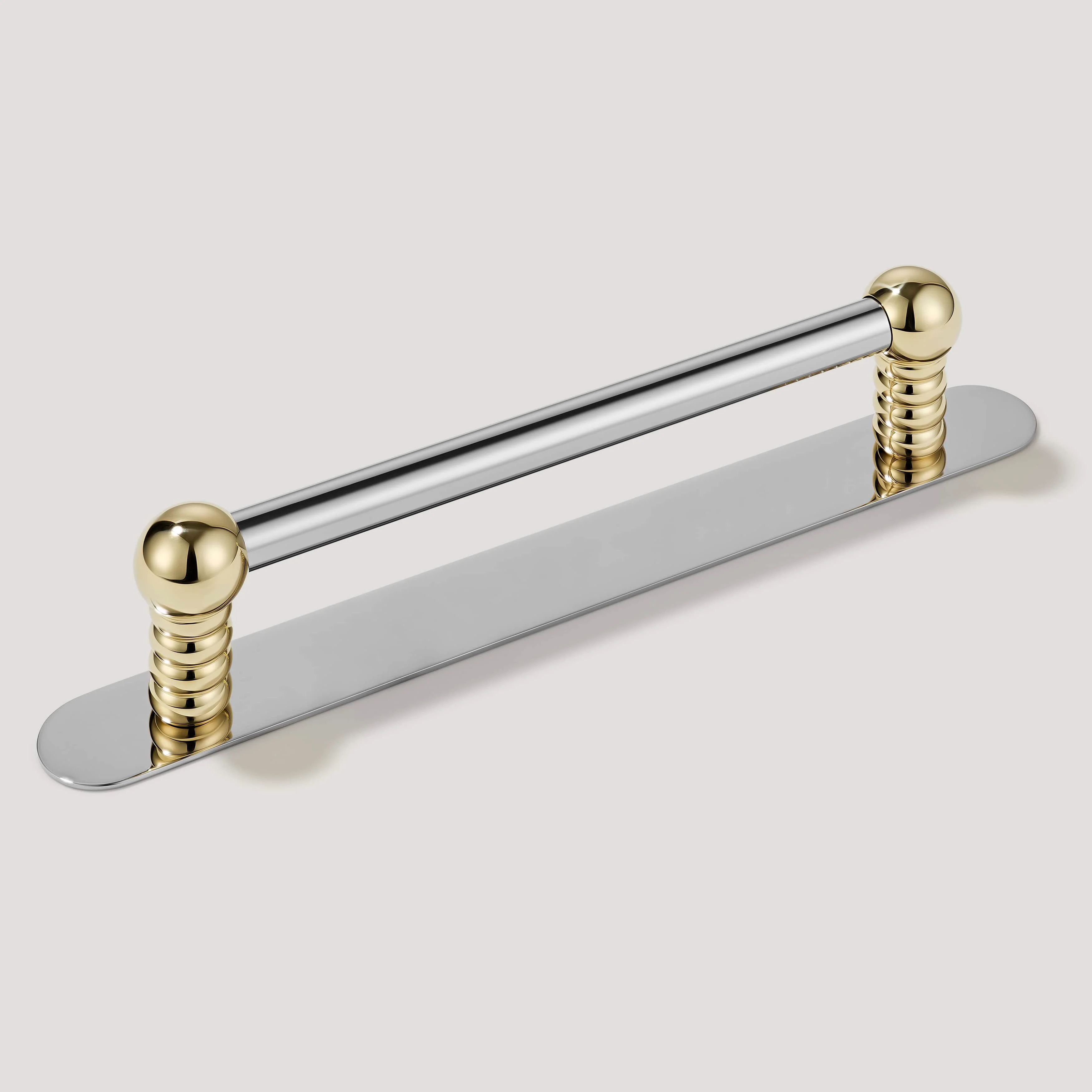 ESBEN Pull - Polished Nickel & Unlacquered Brass - Image 4
