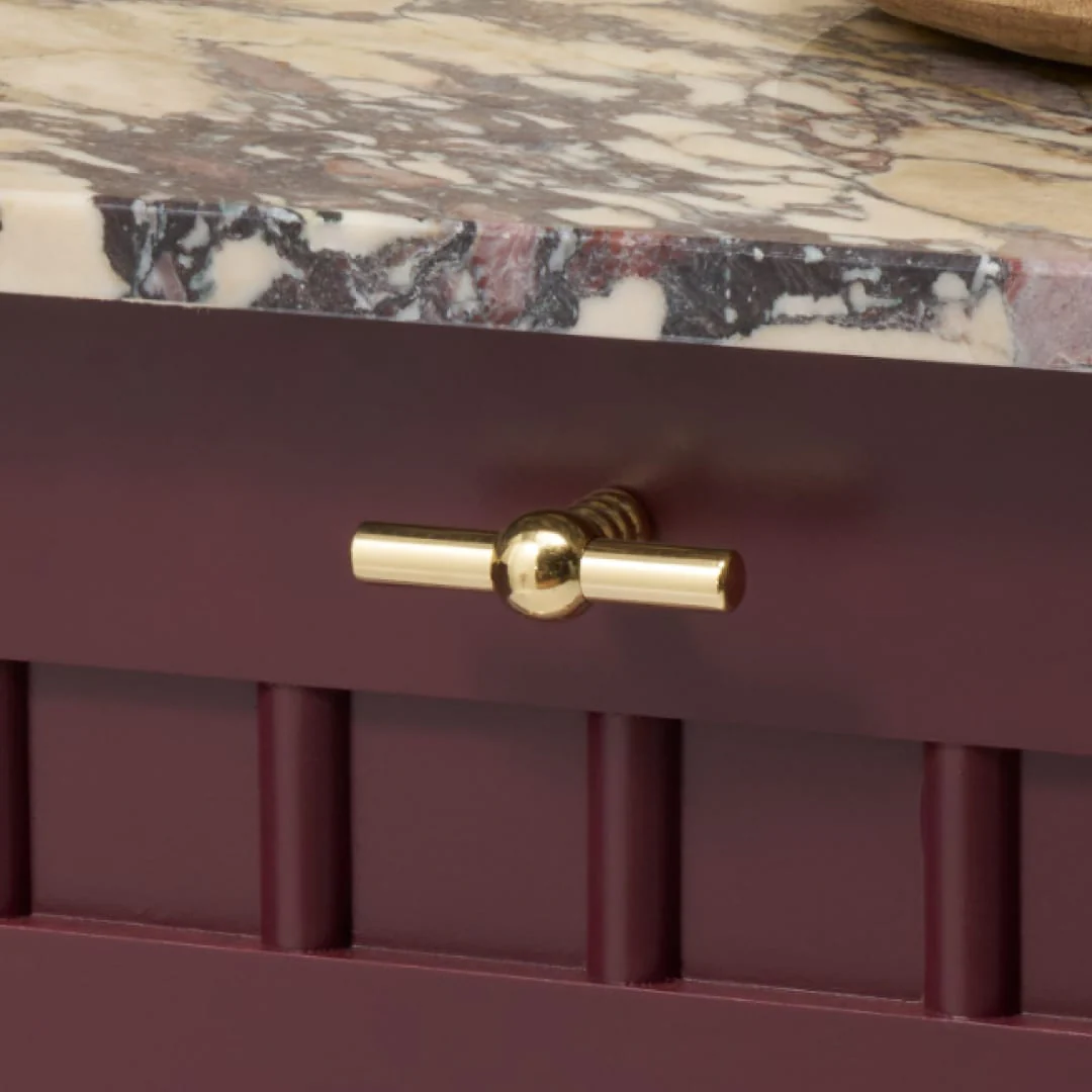 ESBEN Single T Pull - Unlacquered Brass - Image 2