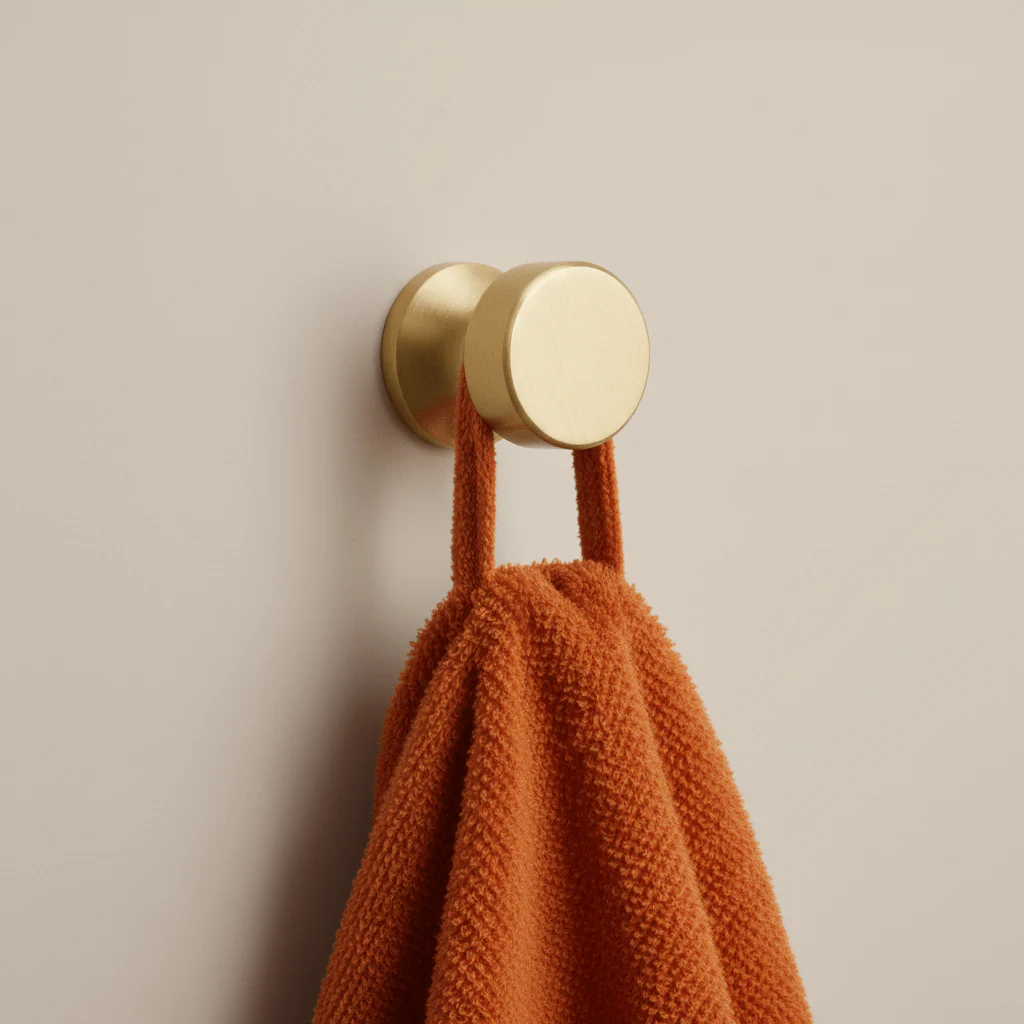 FELIX Round Wall Hook - Brass - Image 2