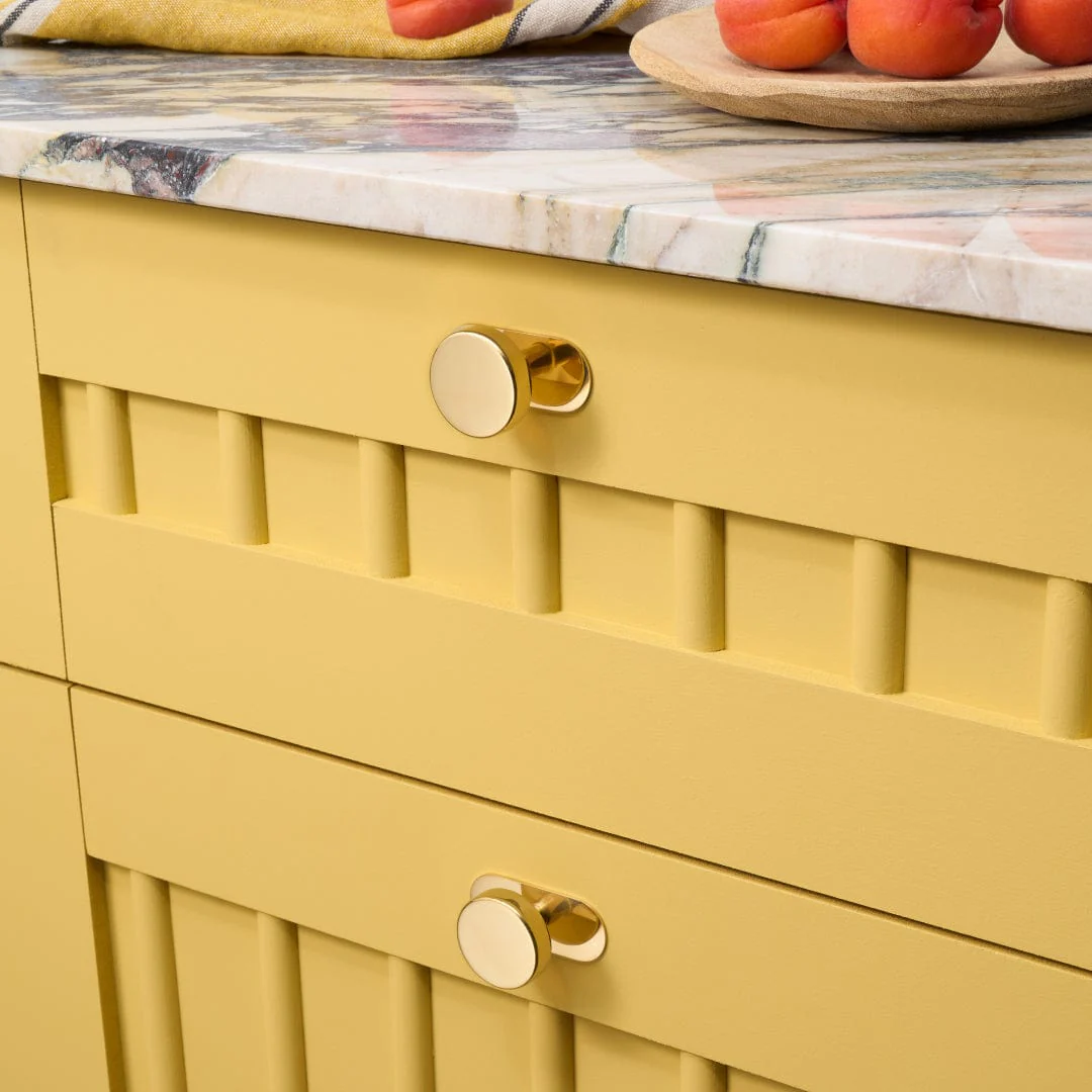 GRAYSON Cabinet Knob - Unlacquered Brass - Image 5