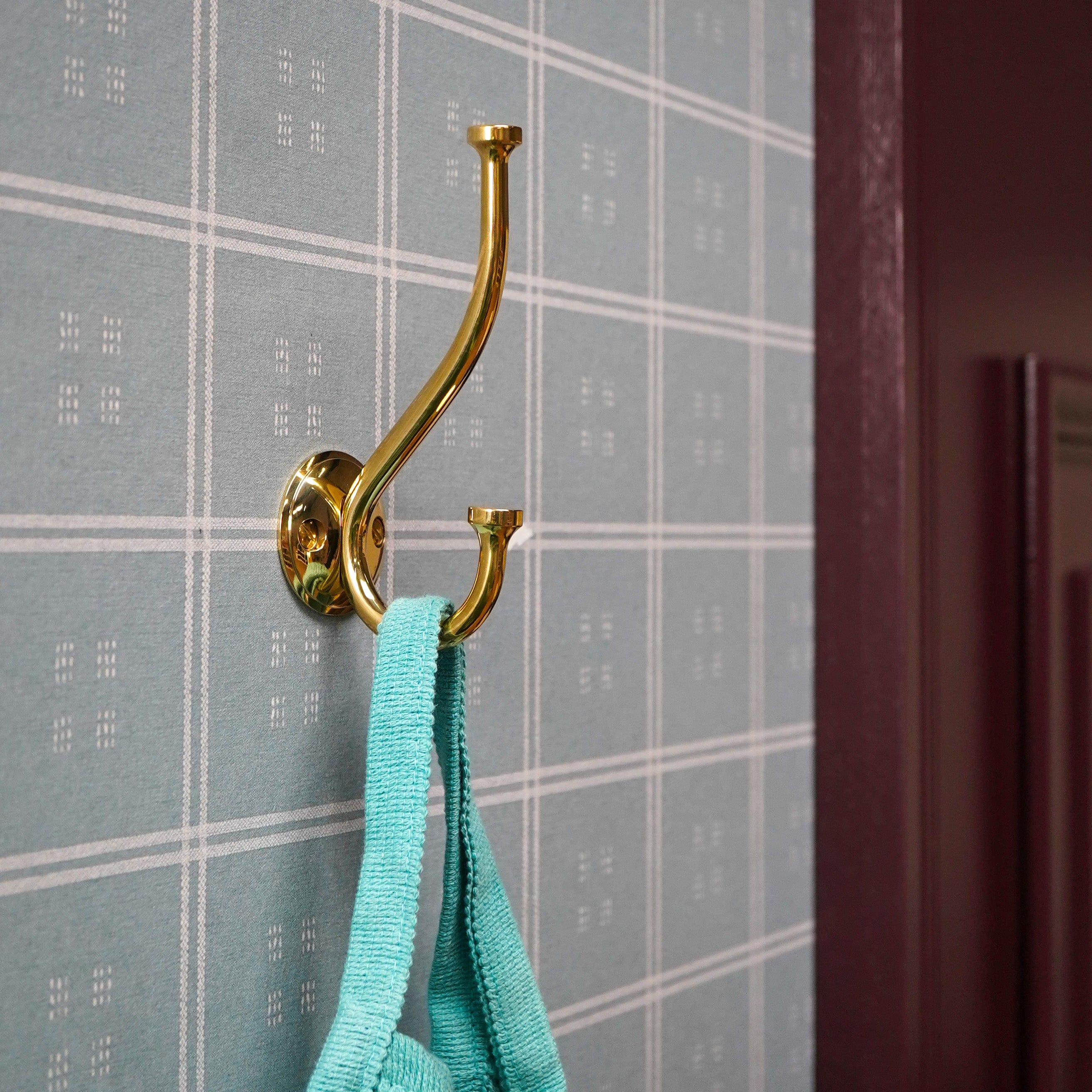 GRAYSON Double Hook - Unlacquered Brass - Image 2