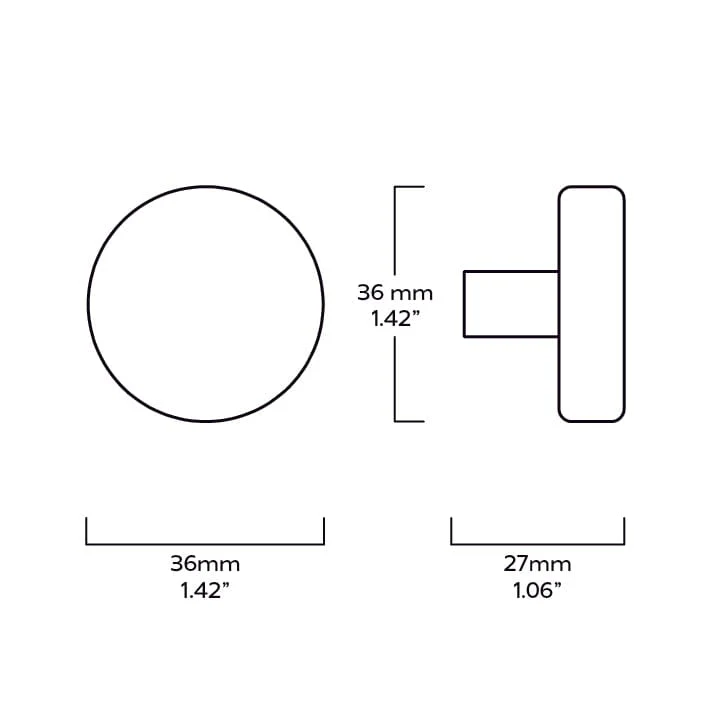 GRAYSON Cabinet Knob - Brass - Image 11