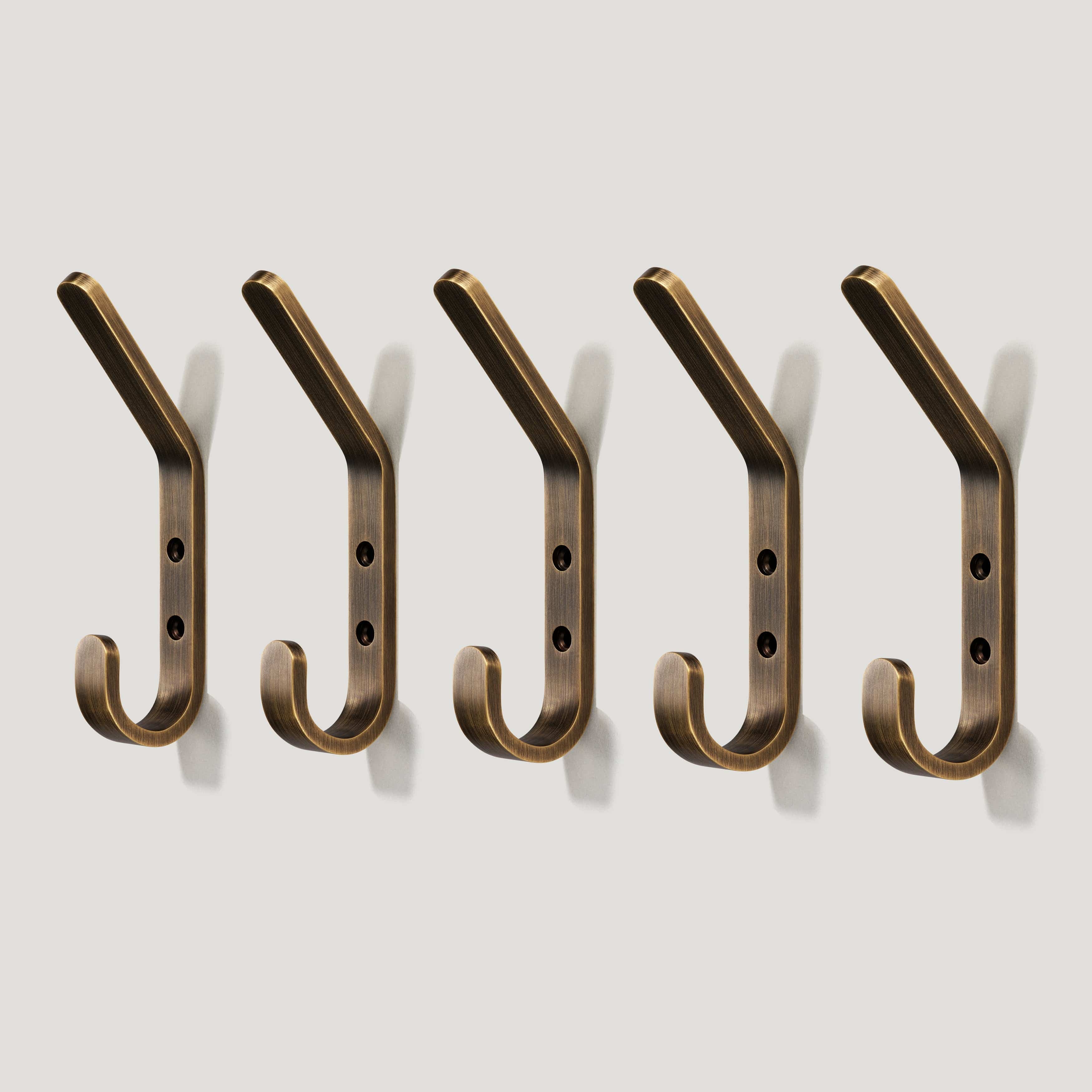 HOFFMAN 6" Hook - Antique Brass - Image 3
