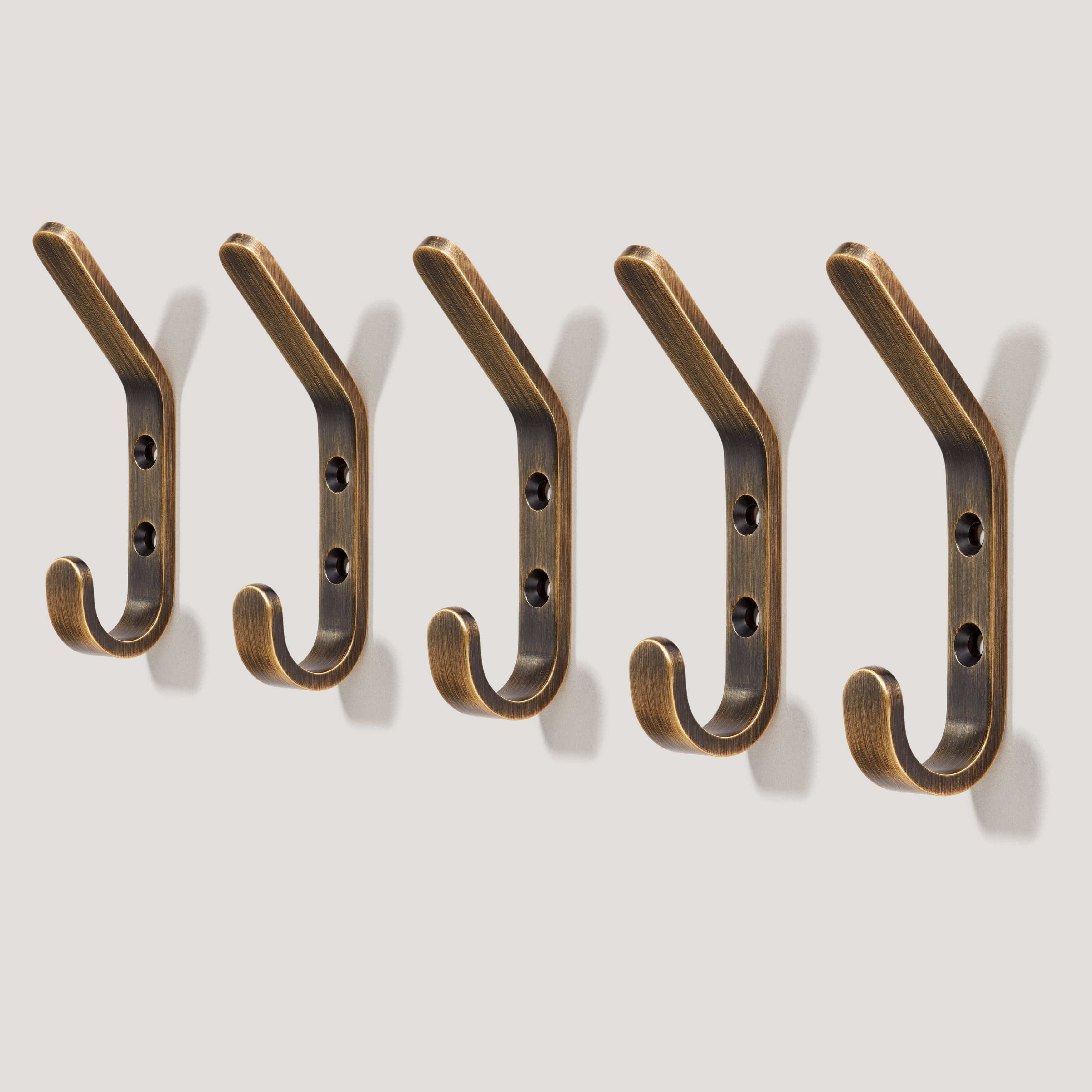 HOFFMAN 3.5" Hook - Antique Brass - Image 3