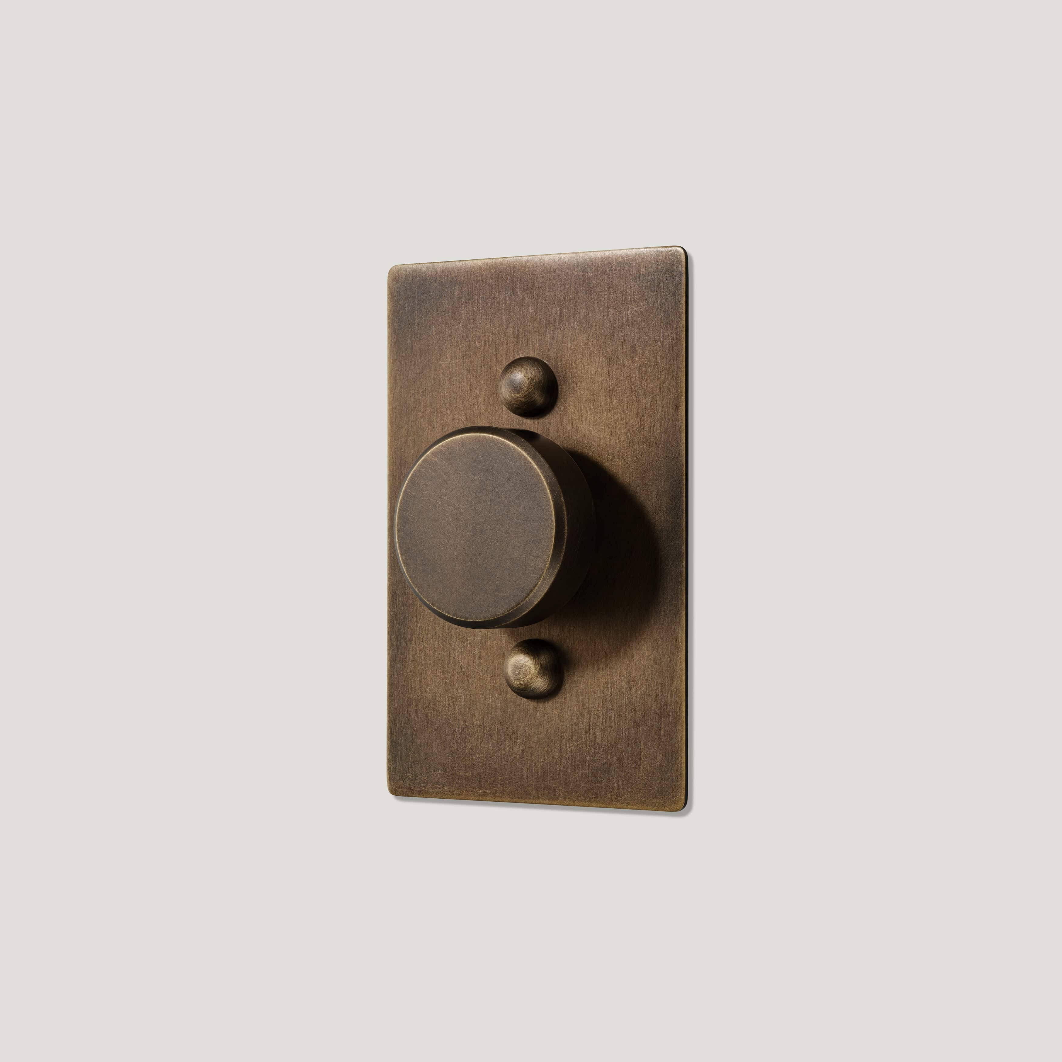JASPER 1G Dimmer Light Switch - Antique Brass - Image 3