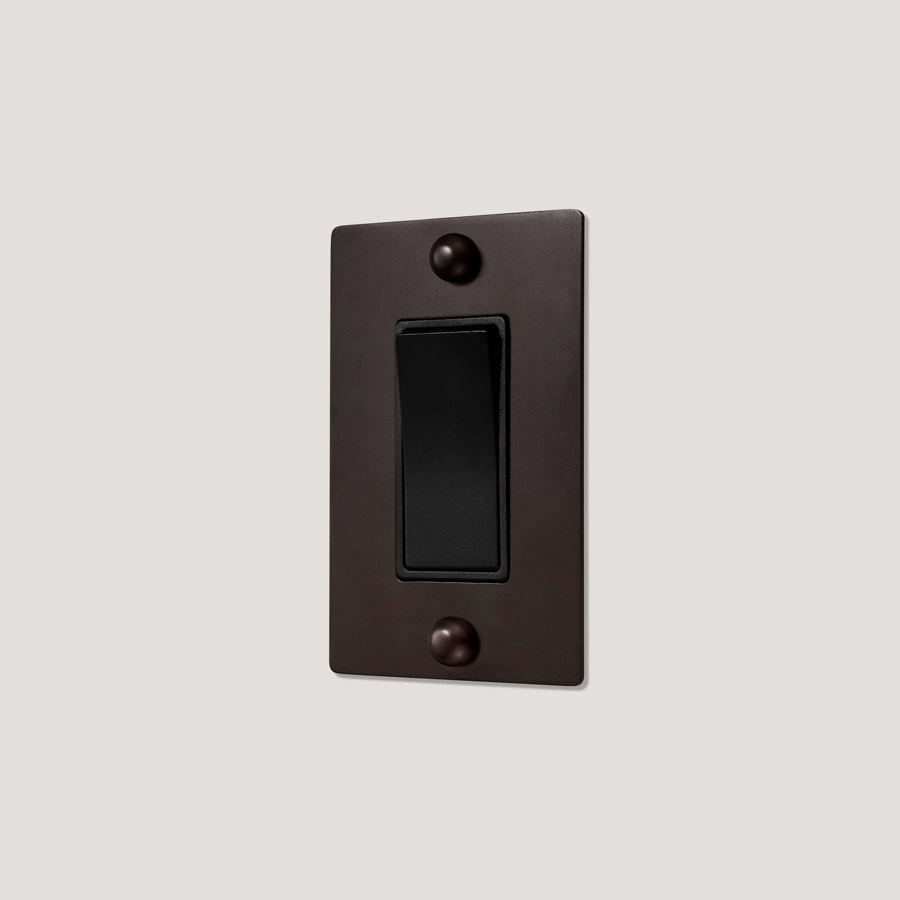 JASPER 1G Rocker Light Switch - Blackened Bronze - Image 3