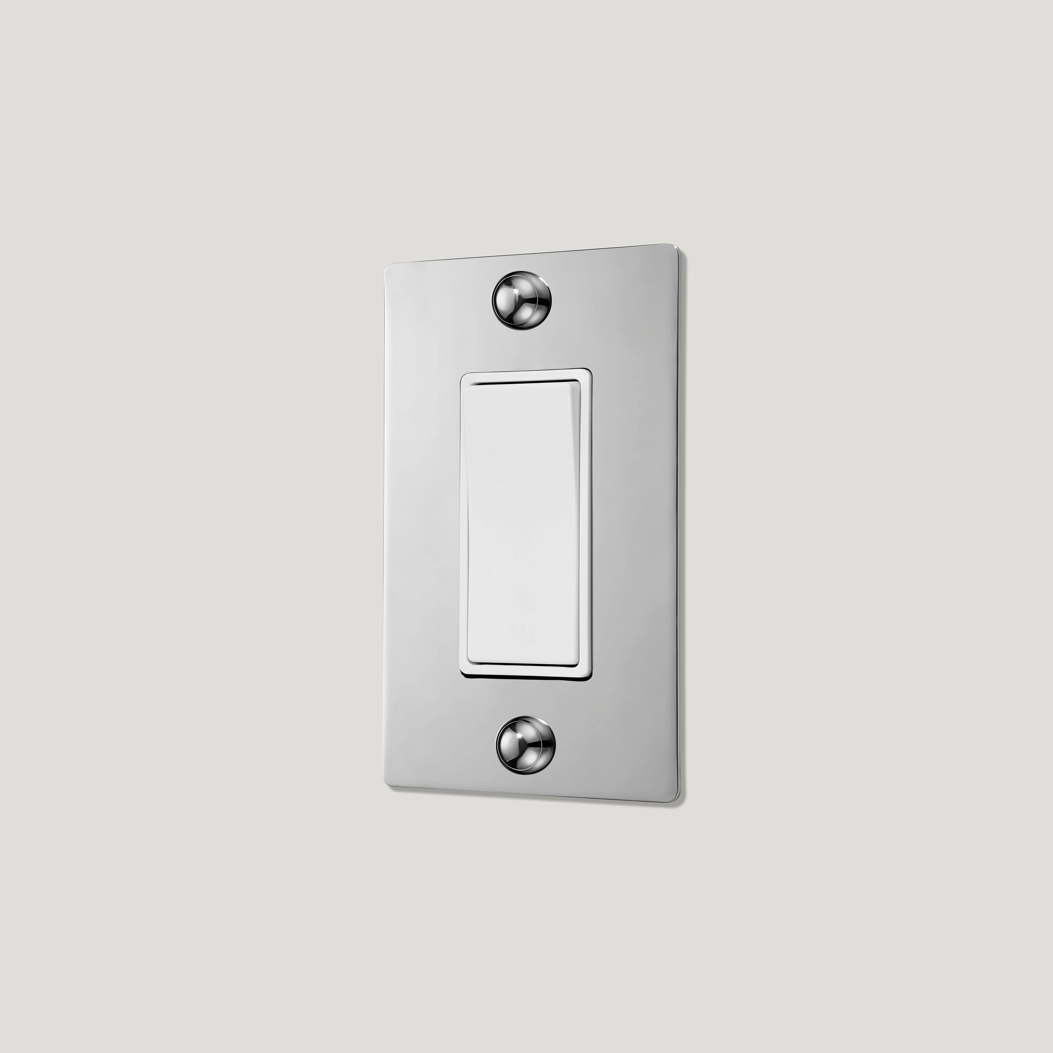 JASPER 1G Rocker Light Switch - Polished Nickel - Image 3