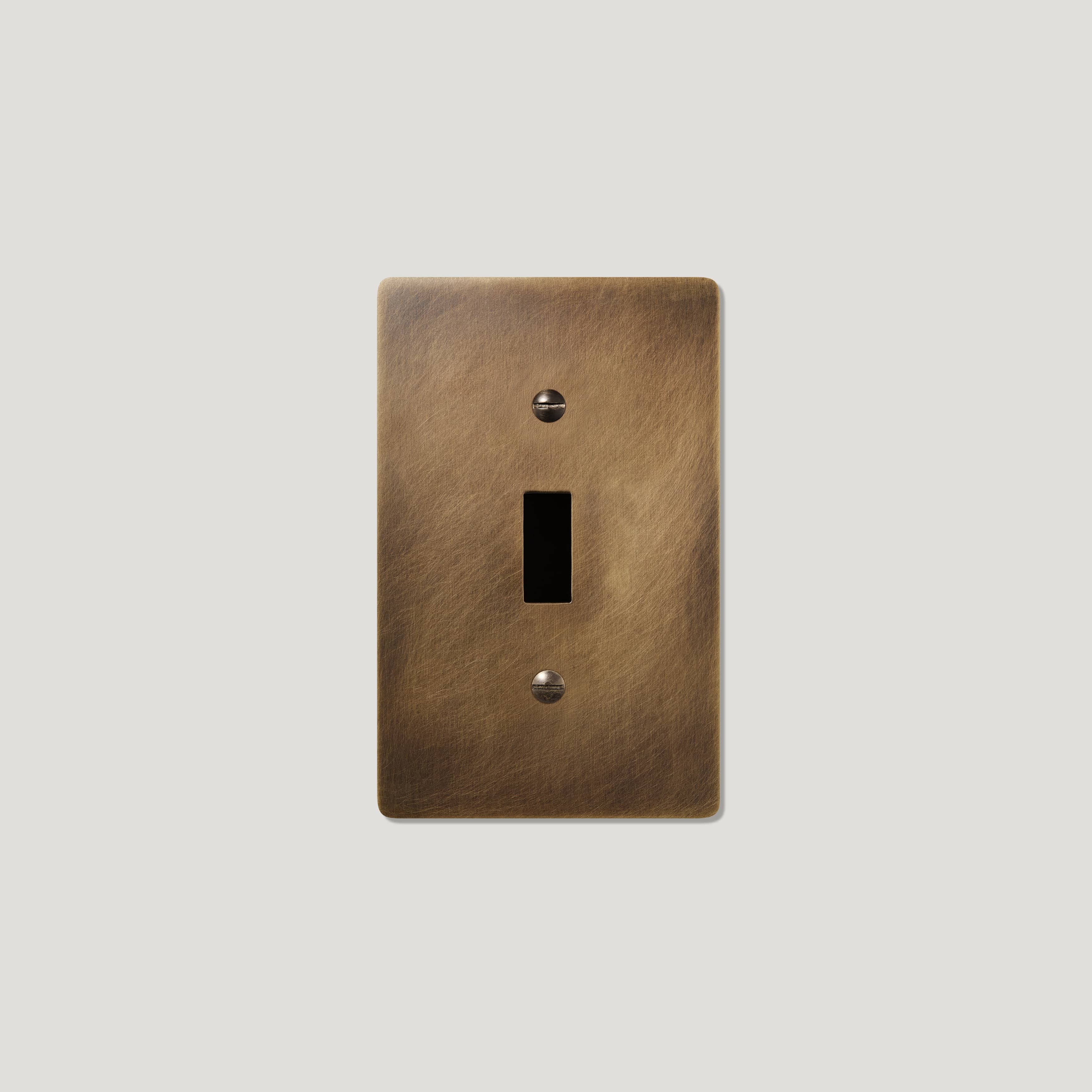 JASPER 1G Toggle/Dimmer Plate - Antique Brass - Image 3