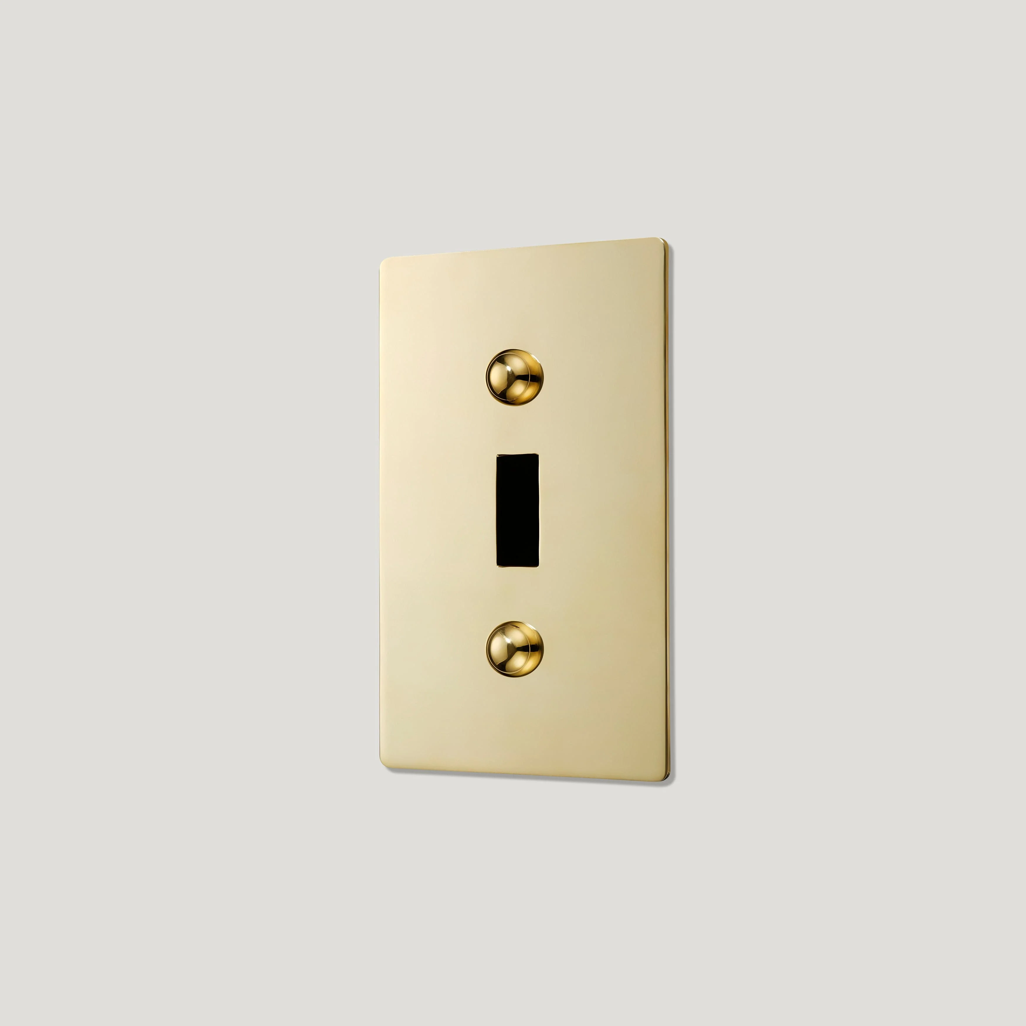 JASPER 1G Toggle/Dimmer Plate - Unlacquered Brass - Image 2
