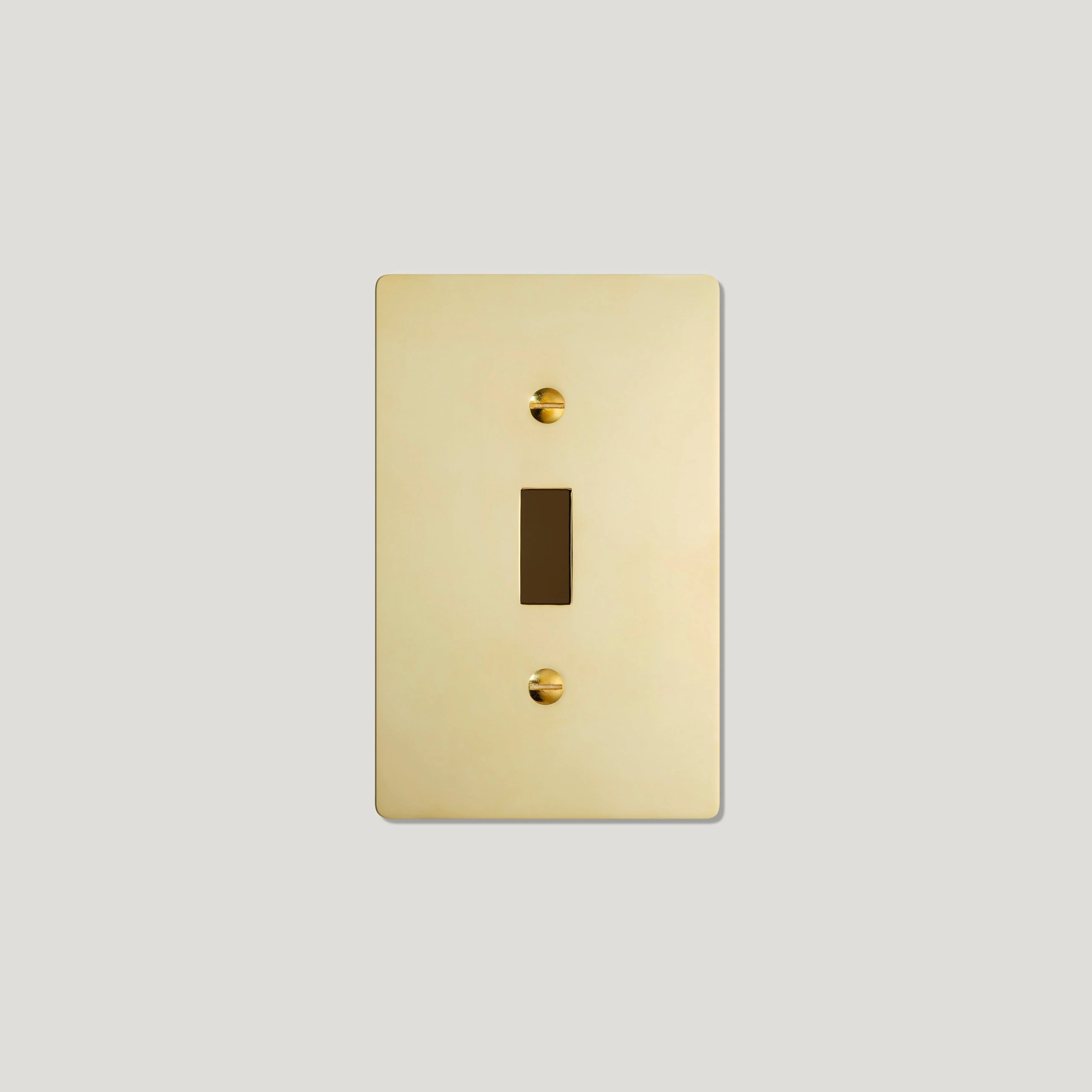 JASPER 1G Toggle/Dimmer Plate - Unlacquered Brass - Image 3
