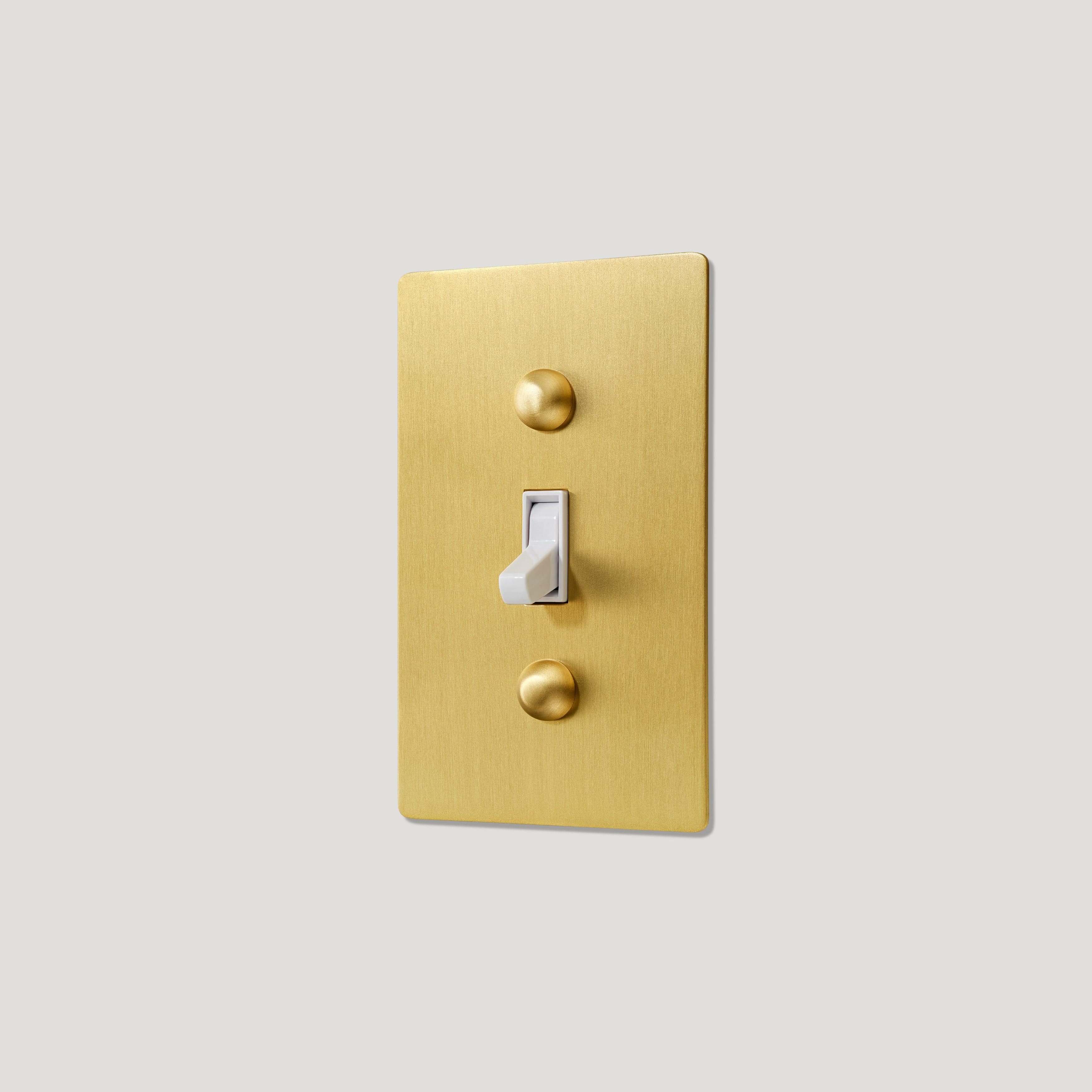 JASPER 1G Toggle Light Switch - Brass - Image 3