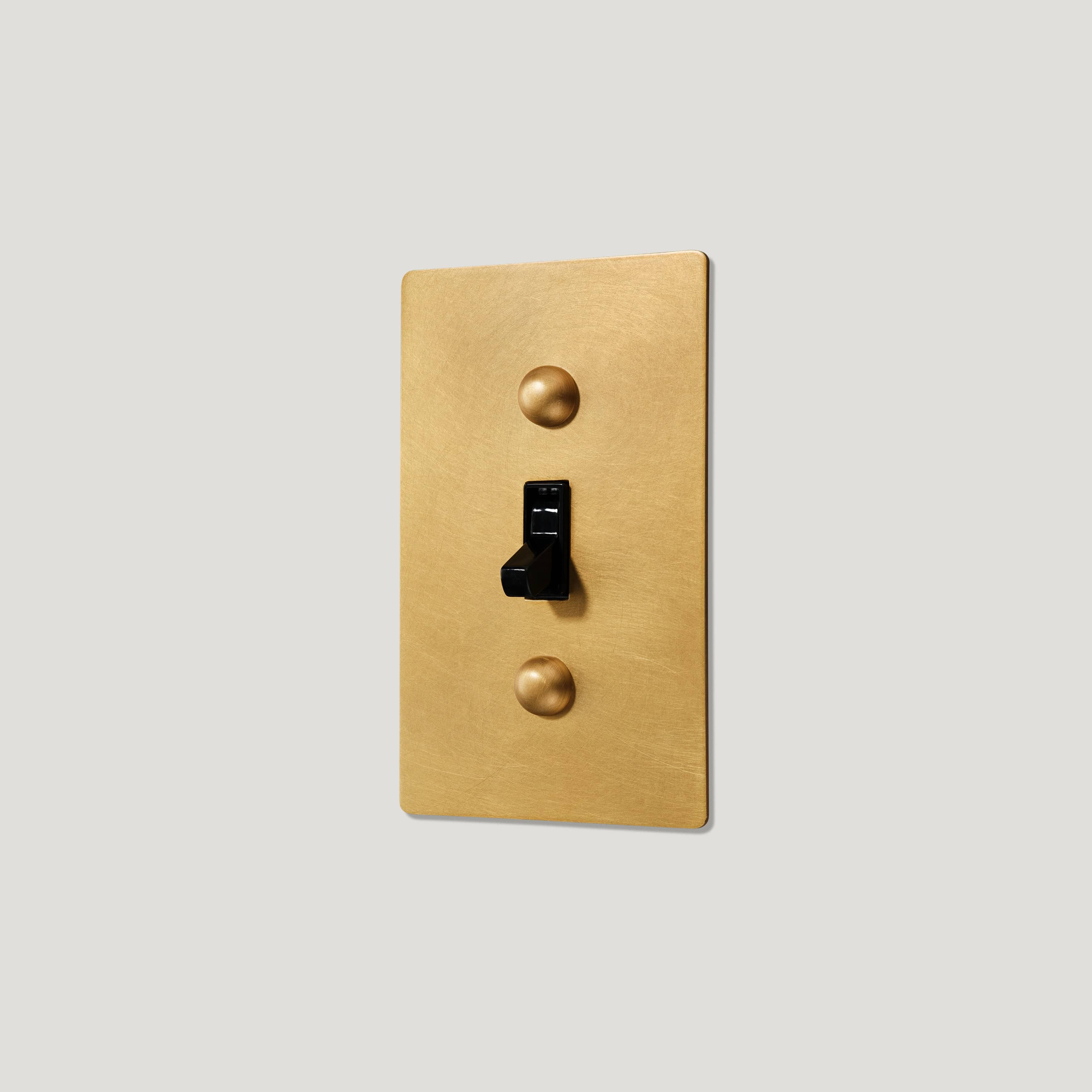 JASPER 1G Toggle Light Switch - Heirloom Brass - Image 3