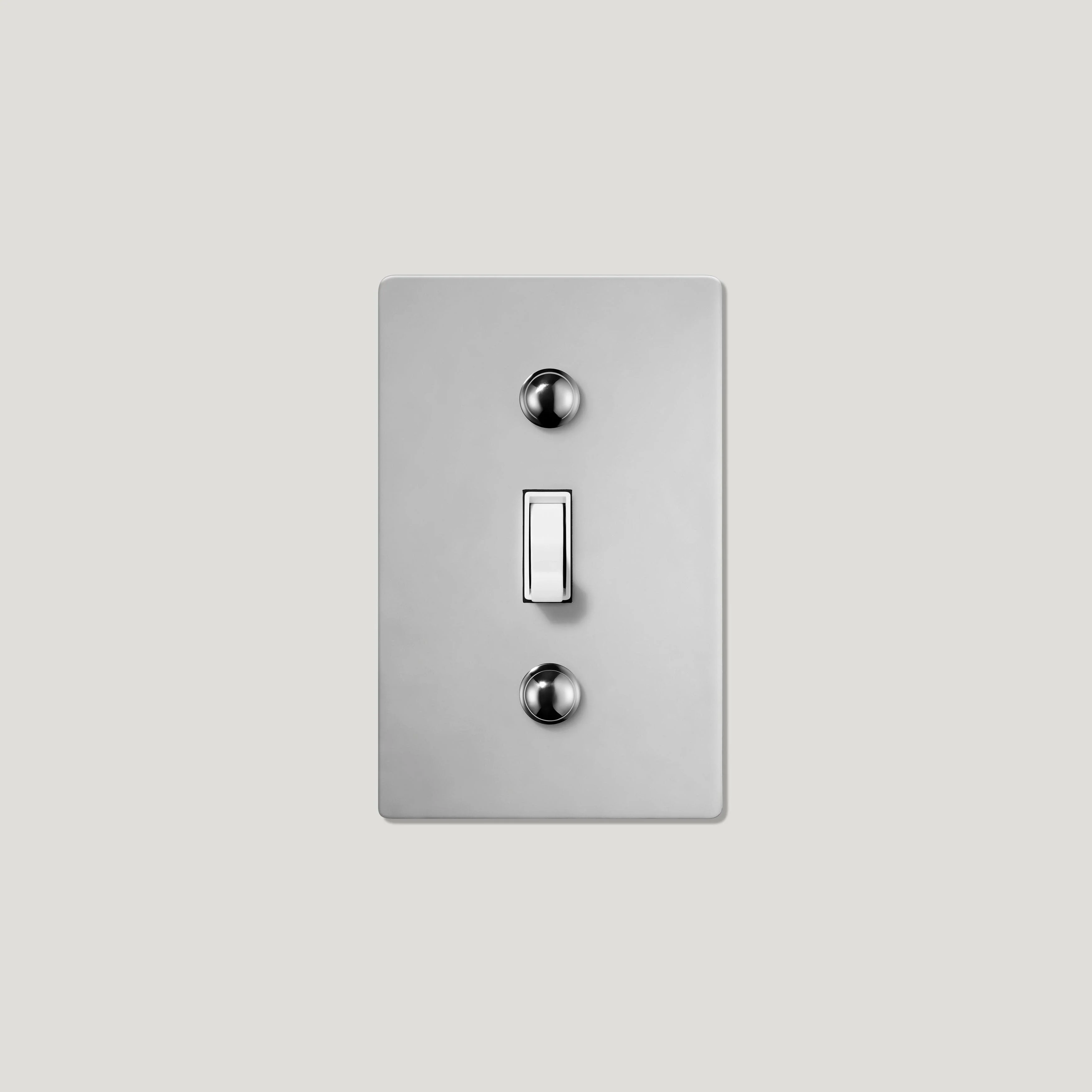 JASPER 1G Toggle Light Switch - Polished Nickel