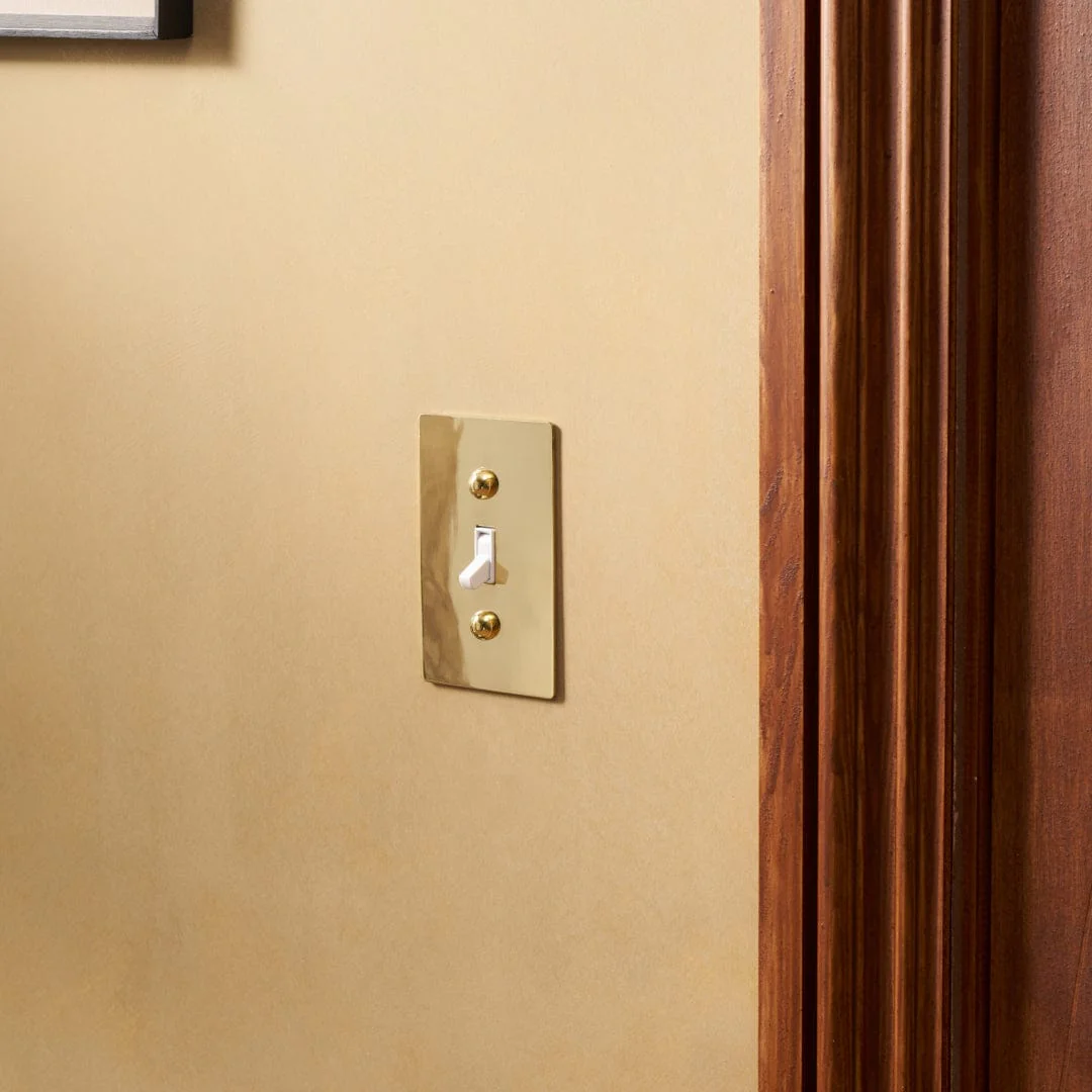 JASPER 2G Toggle Light Switch - Unlacquered Brass - Image 2
