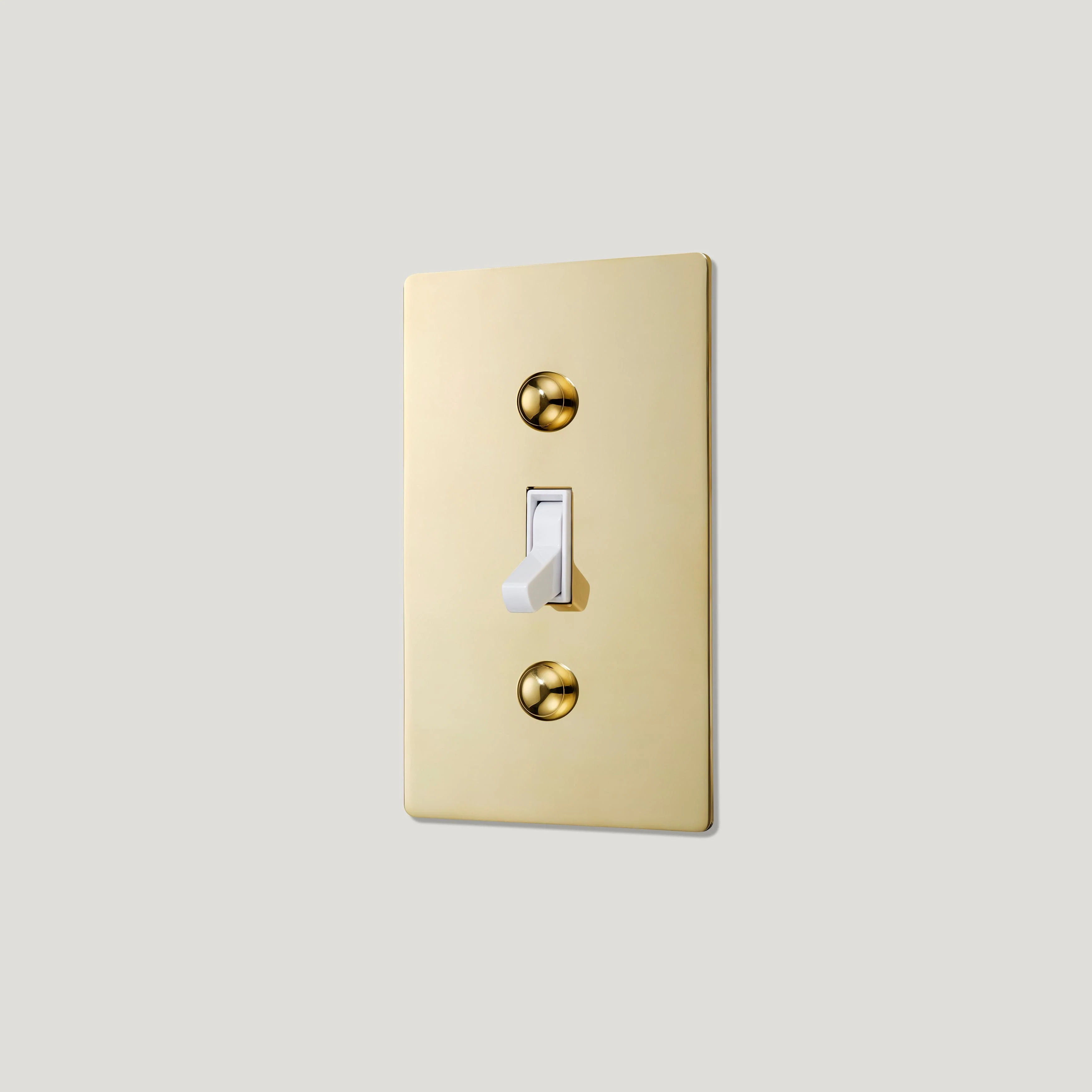 JASPER 1G Toggle Light Switch - Unlacquered Brass - Image 3