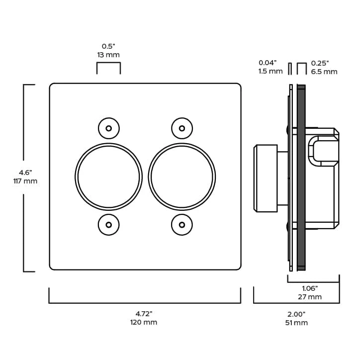 JASPER 2G Dimmer Light Switch - Blackened Bronze - Image 4