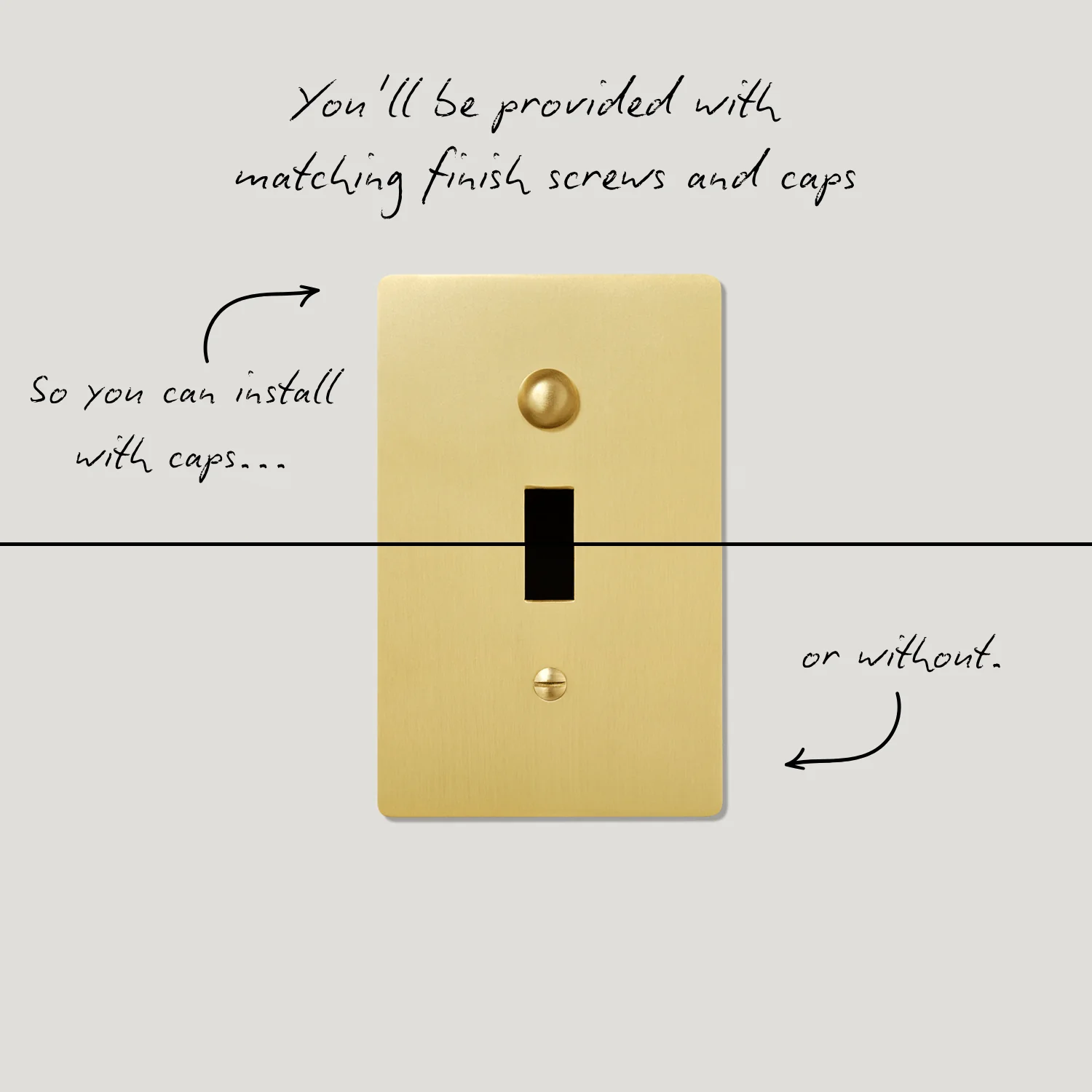 JASPER 2G Toggle Light Switch & Dimmer - Brass - Image 2