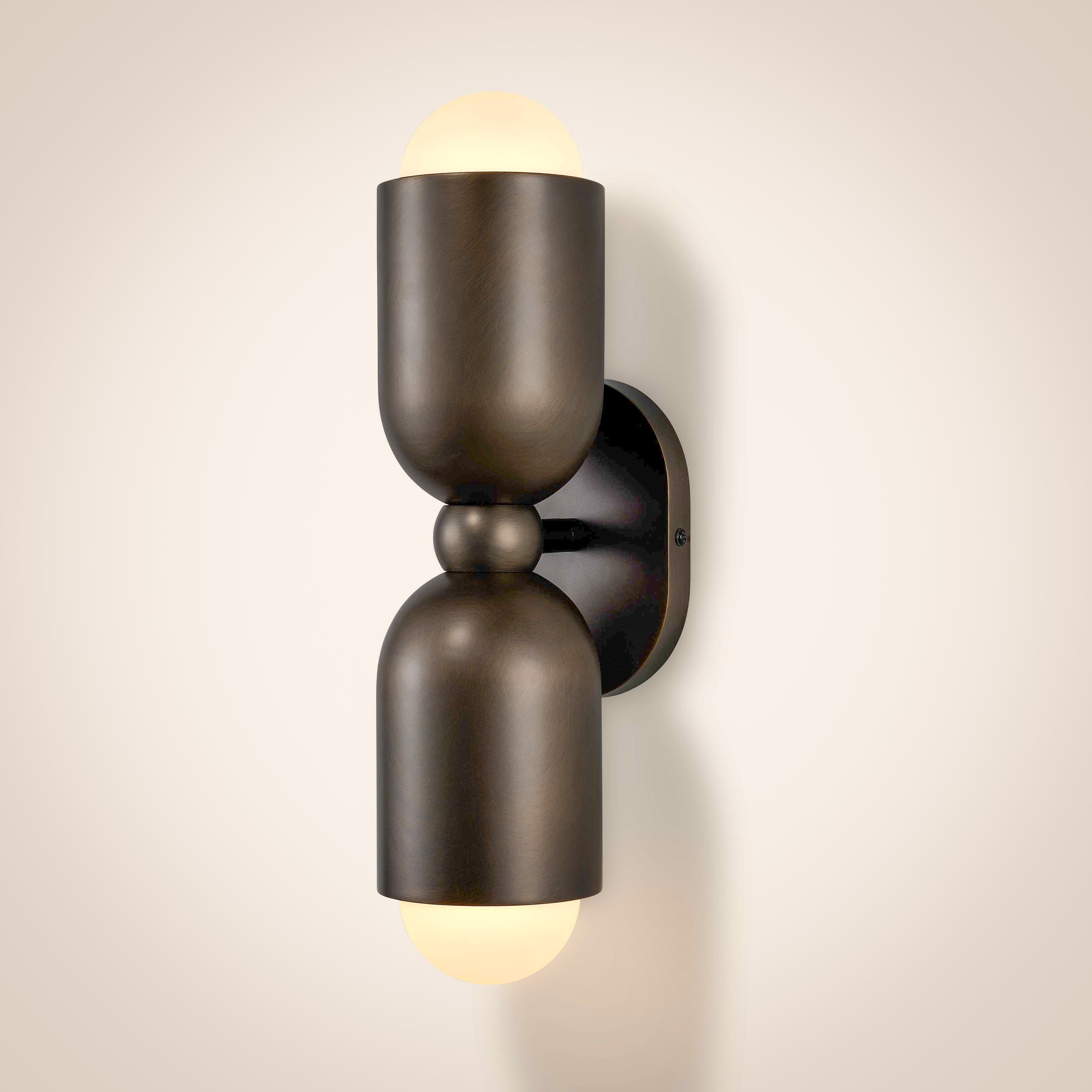 JENSEN Double Wall Sconce - Antique Brass - Image 4