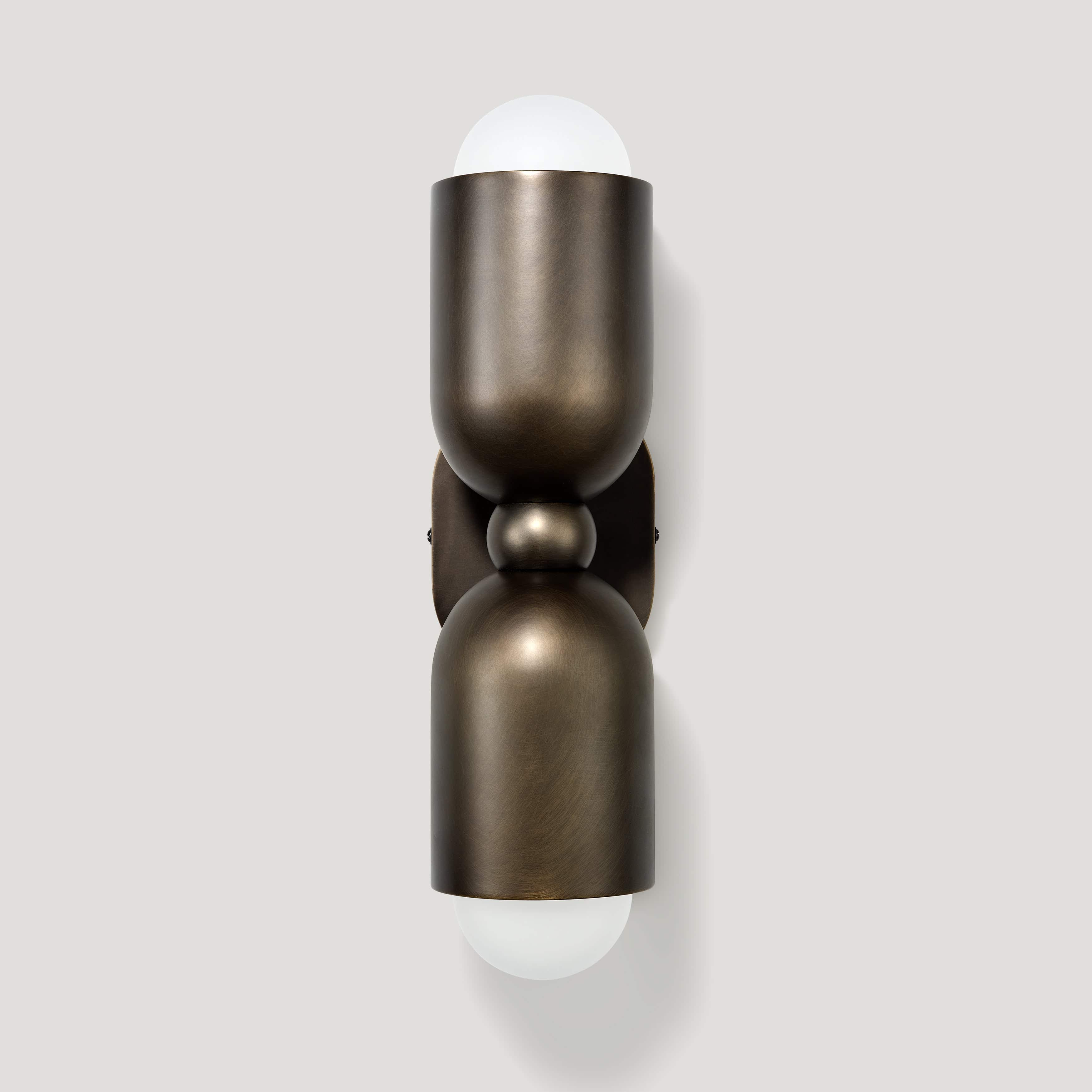 JENSEN Double Wall Sconce - Antique Brass - Image 5