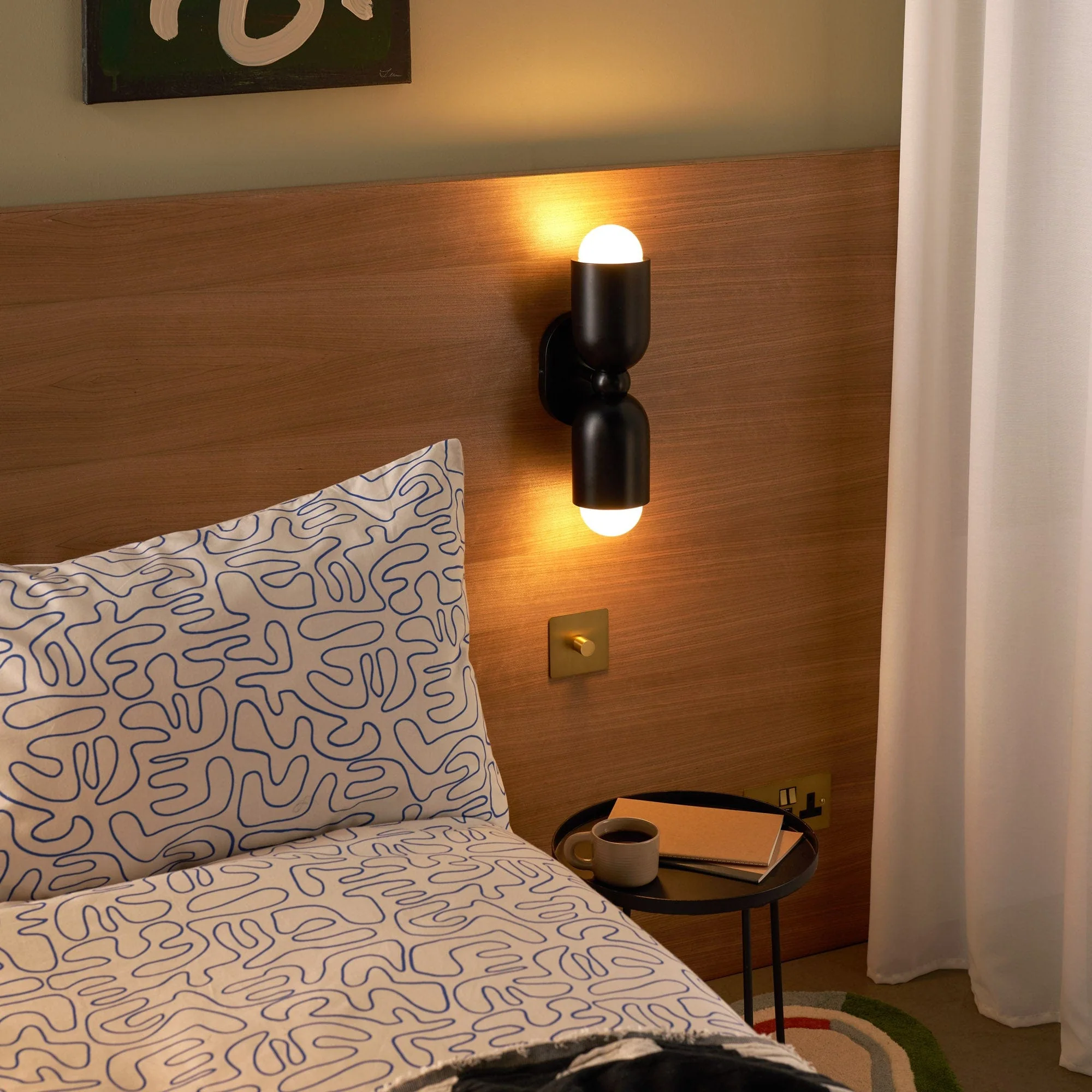 JENSEN Double Wall Sconce - Black - Image 6