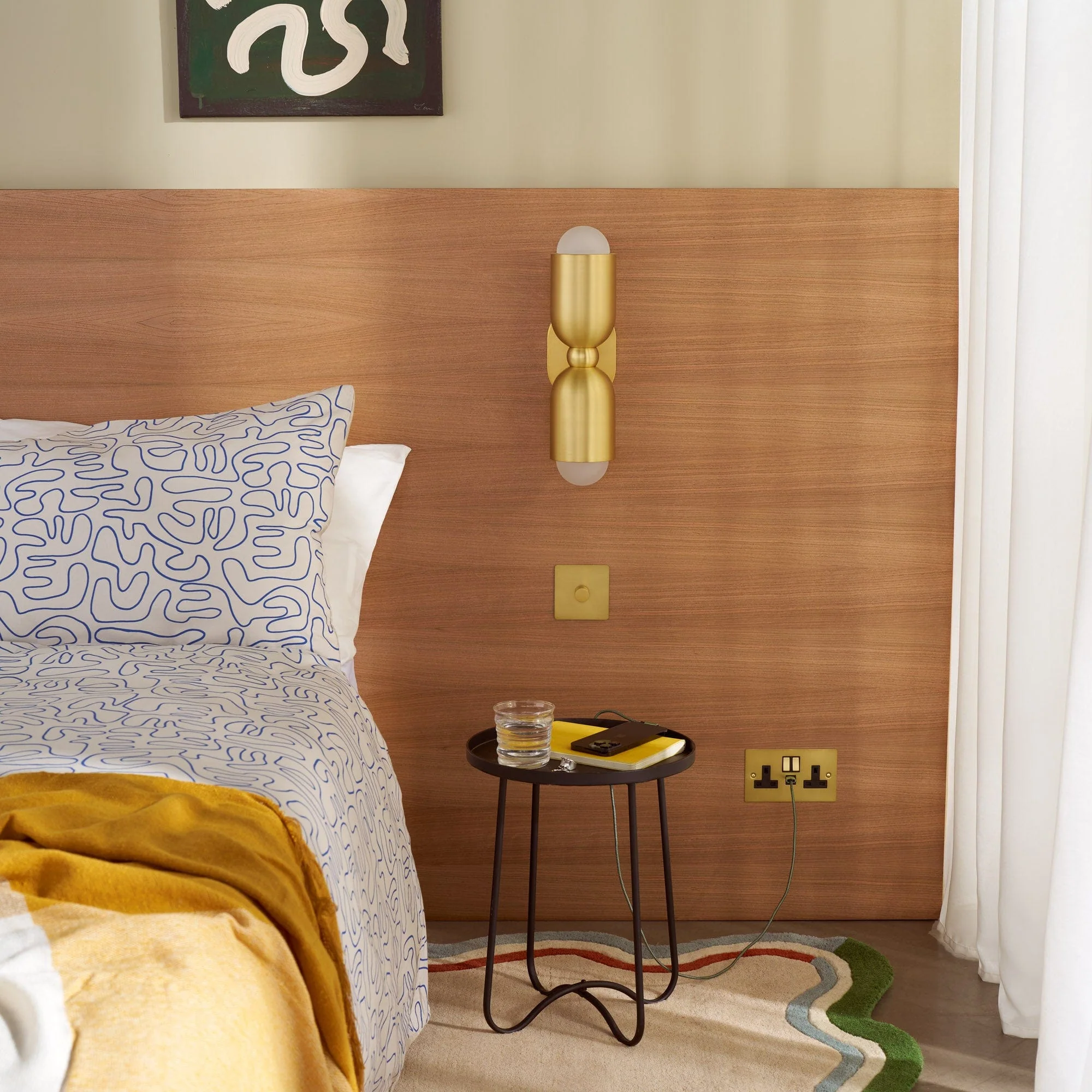 JENSEN Double Wall Sconce - Brass - Image 5