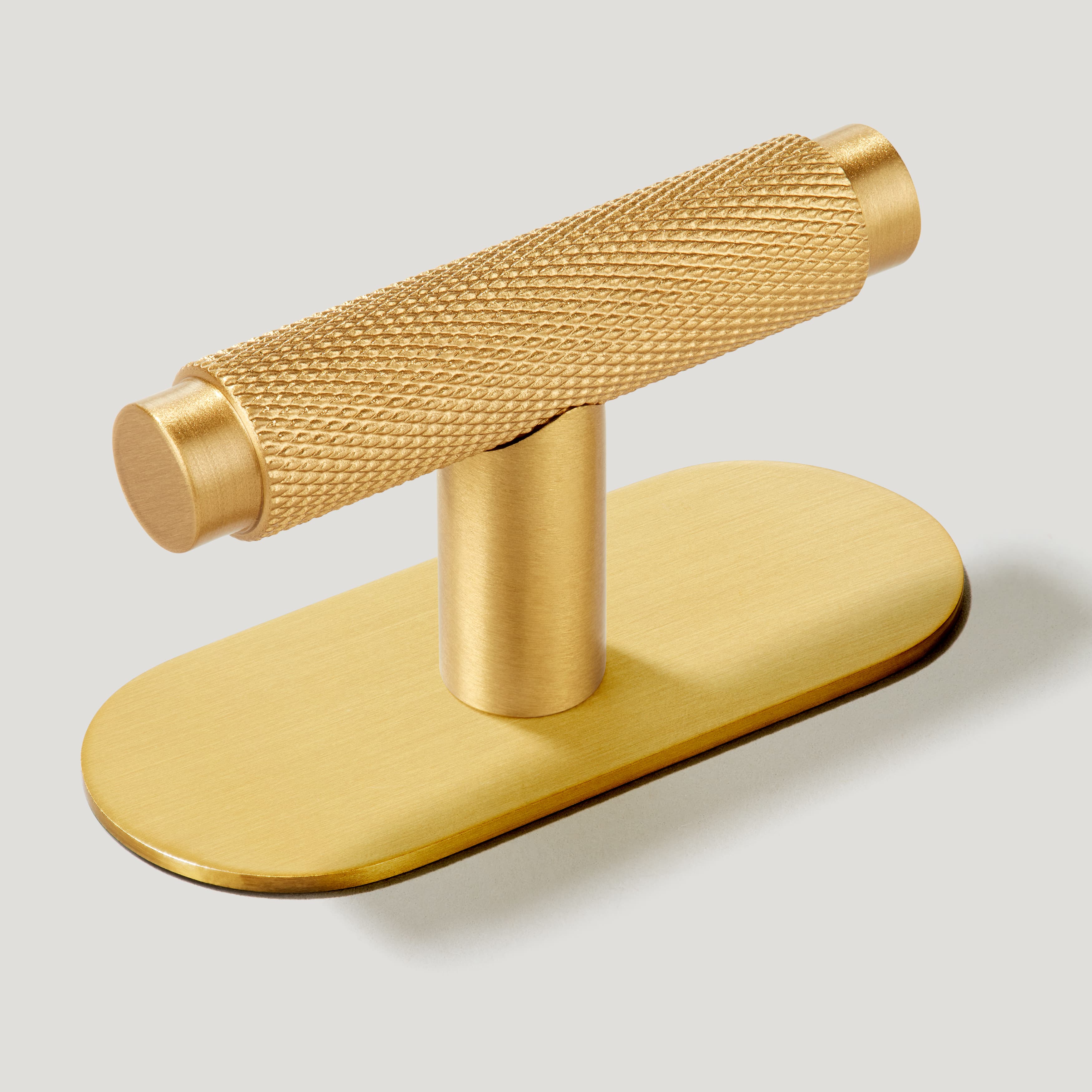 KEPLER Knurled Single T Pull - Brass - Image 6