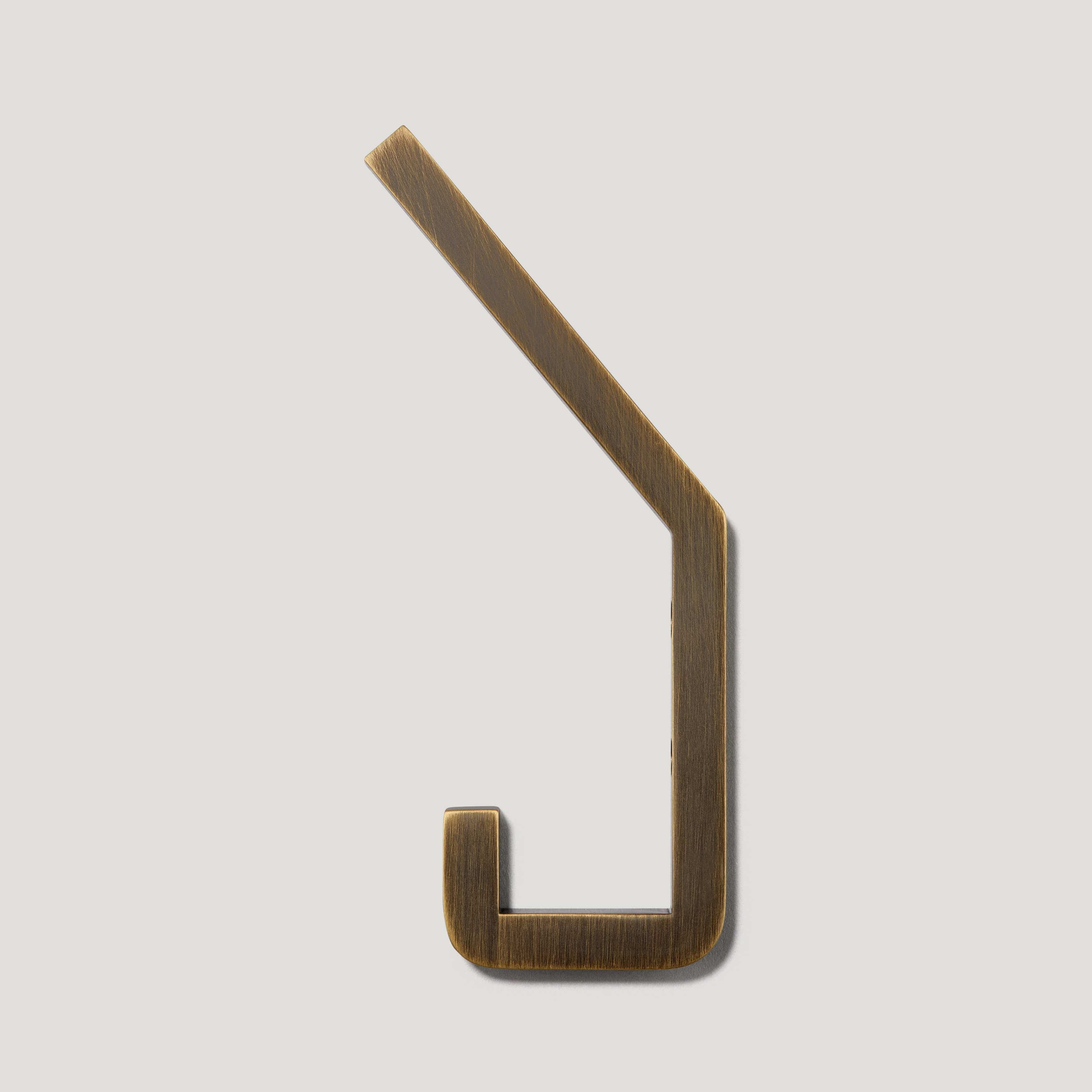 LEVI Square Wall Hook - Antique Brass - Image 2