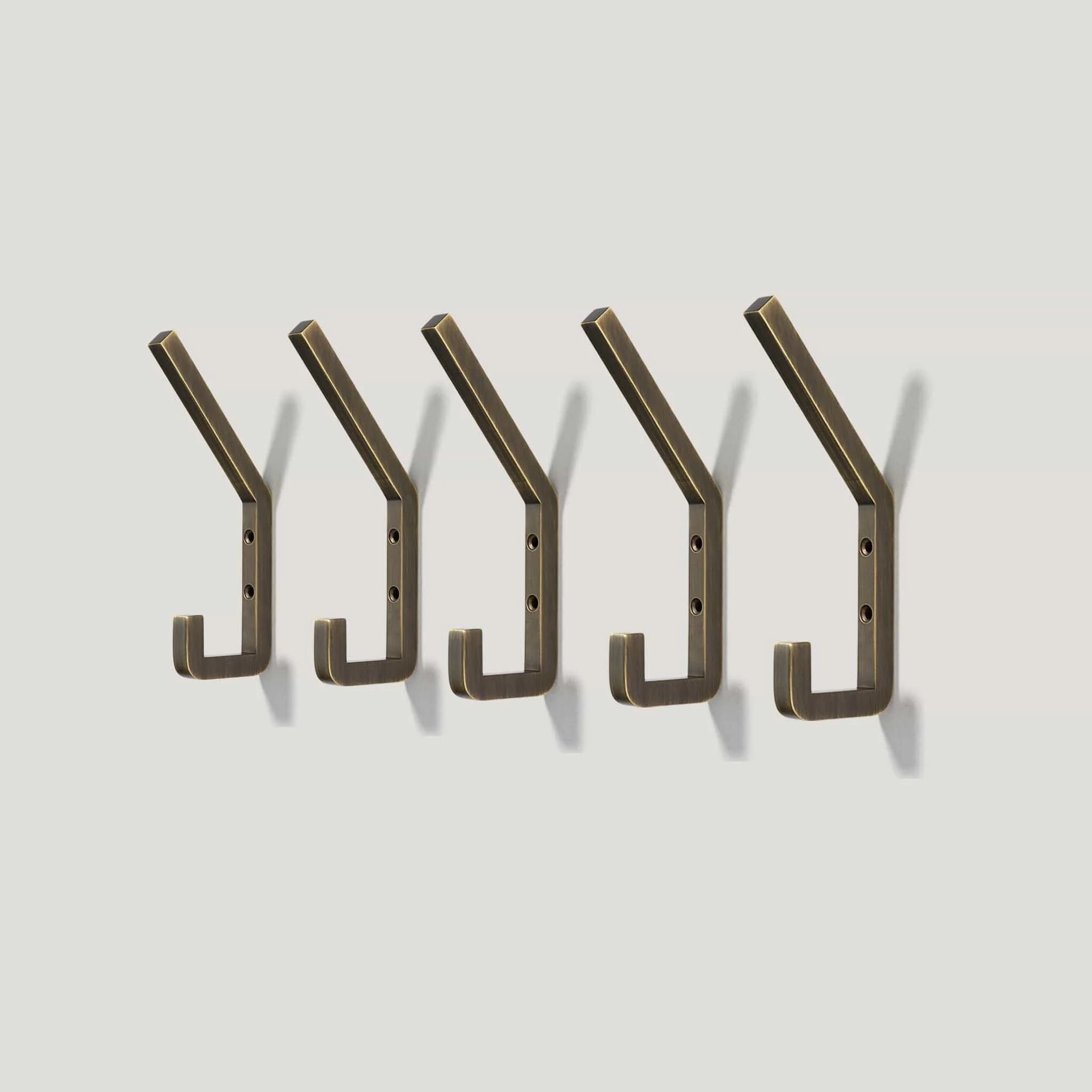 LEVI Square Wall Hook - Antique Brass - Image 3